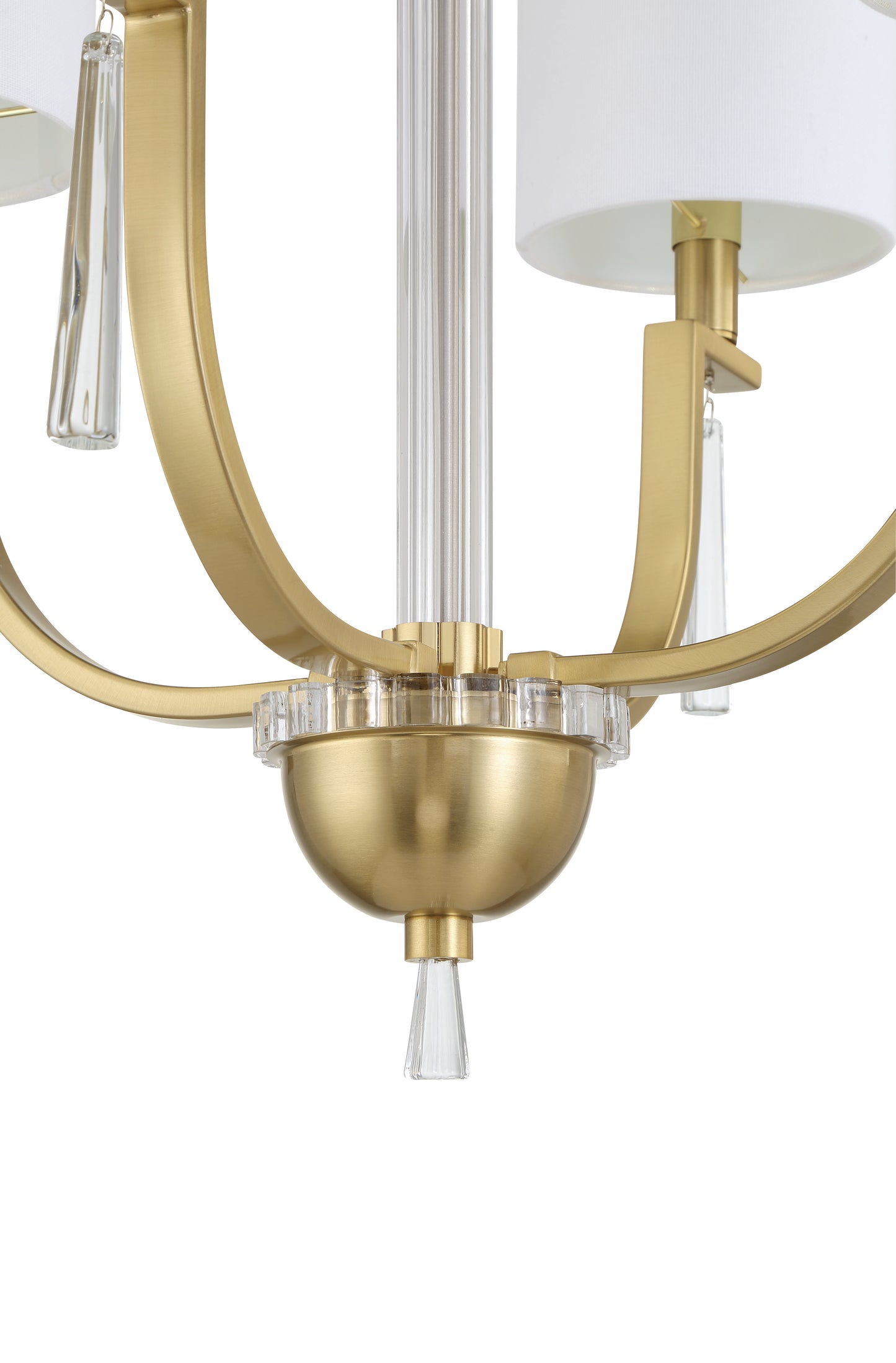 58224-SB - Fortuna 4 Light 20" Wide Chandelier - Satin Brass