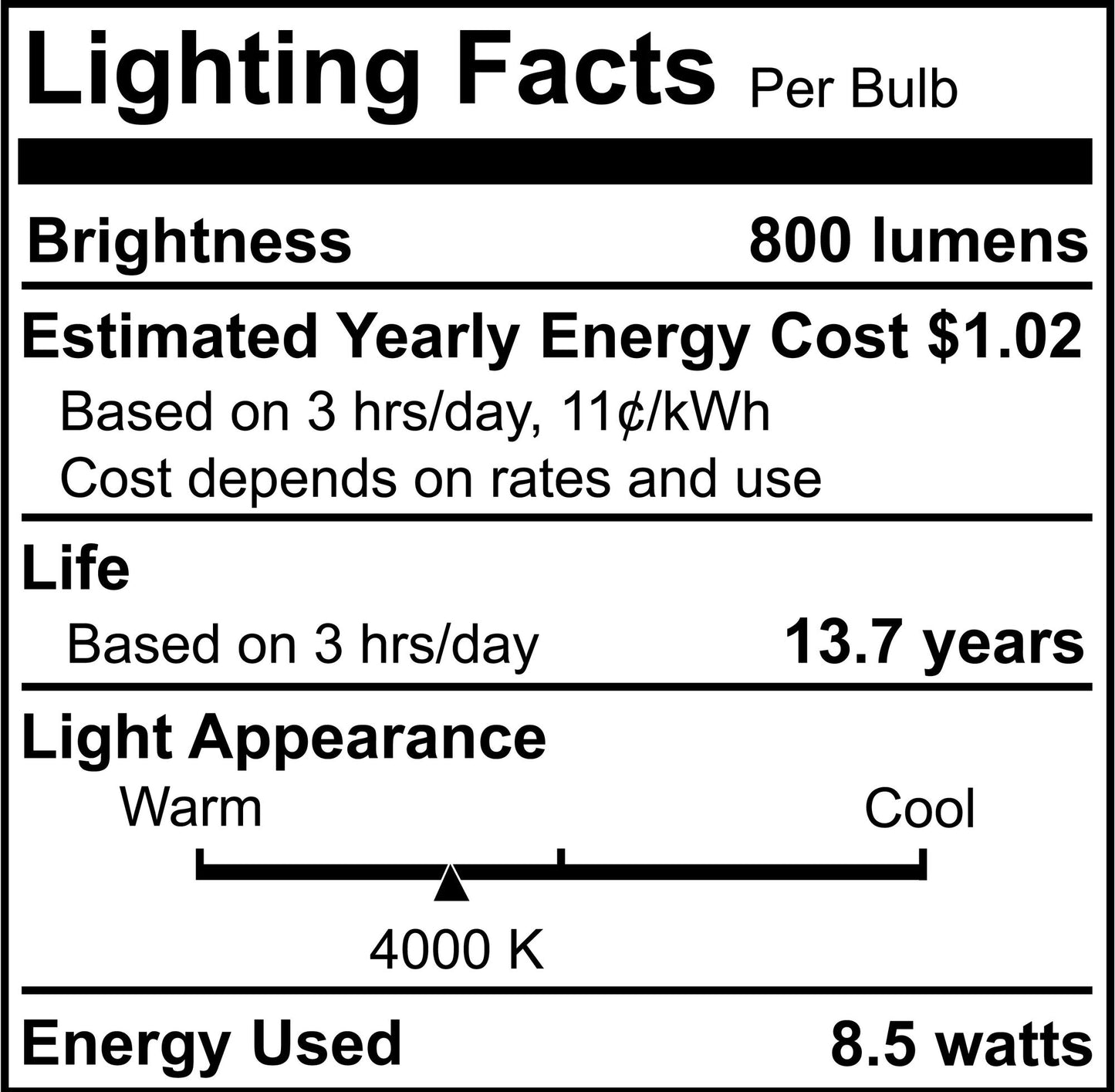 776935 - Dimmable ST18 LED Light Bulb - 8.5 Watt - 4000K - 4 Pack