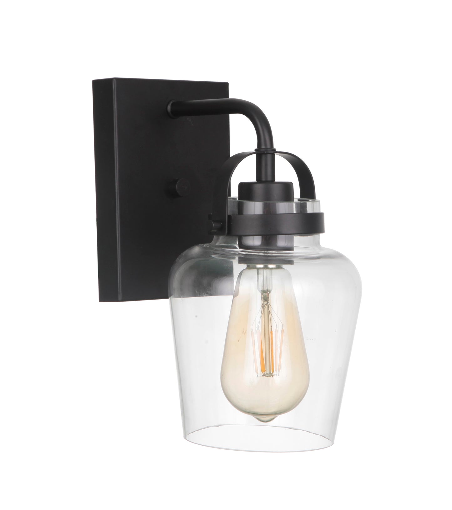 53501-FB - Trystan 1 Light 10" High Wall Sconce - Flat Black
