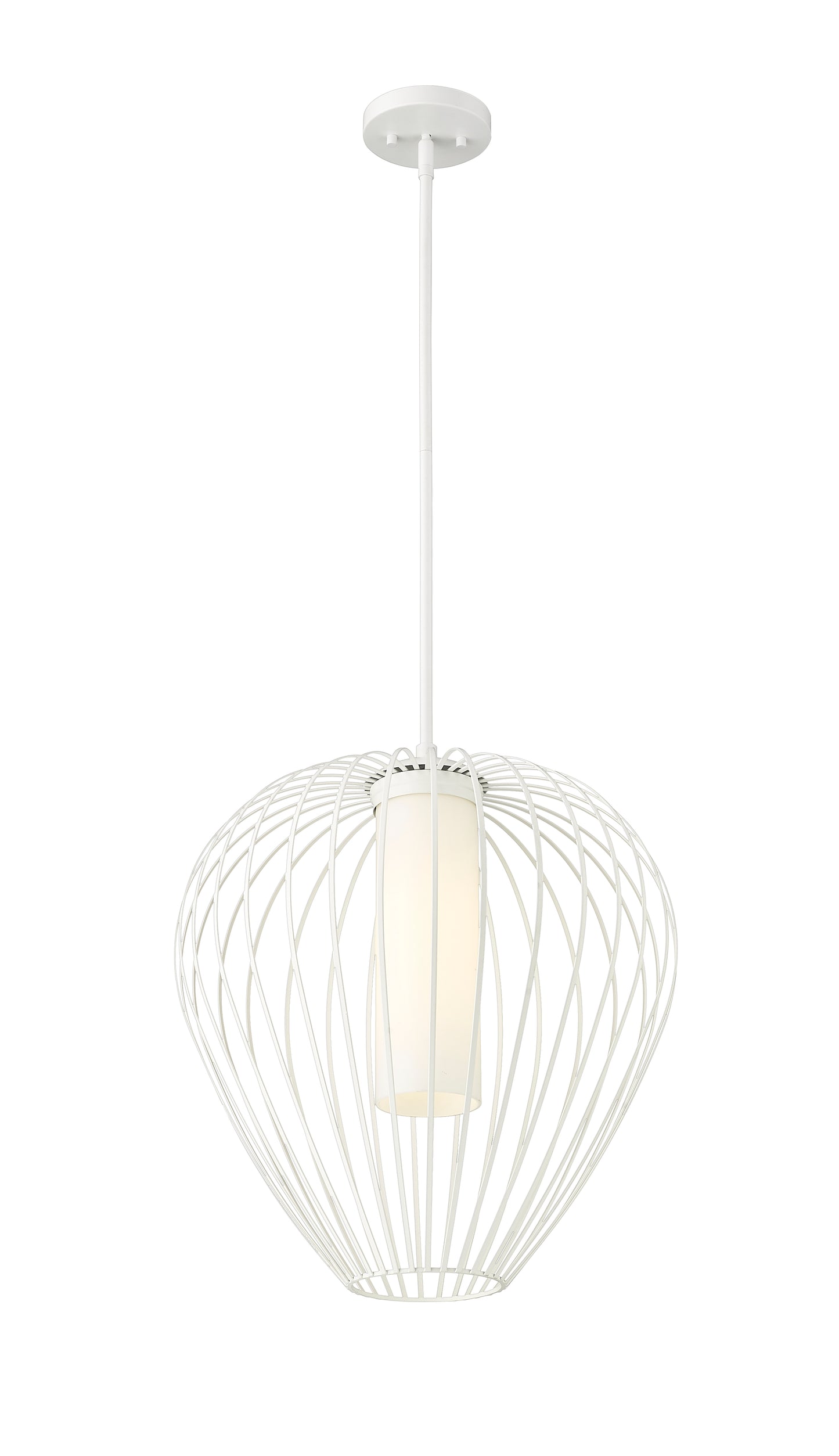 7507-18TW - Savanti 1 Light 18" Pendant - Tundra White