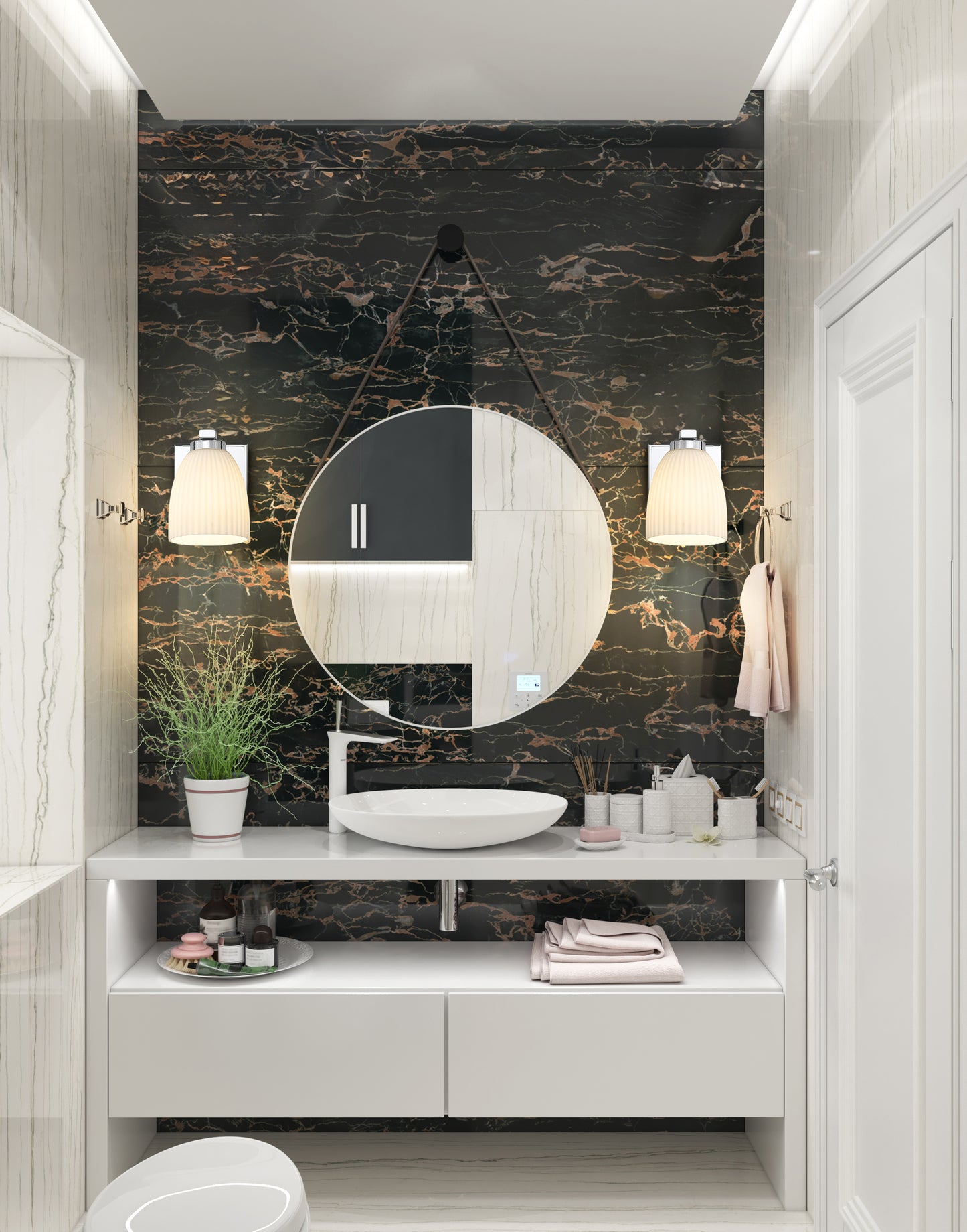 7518-1S-CH - Naya 1 Light Wall 6" Sconce - Chrome
