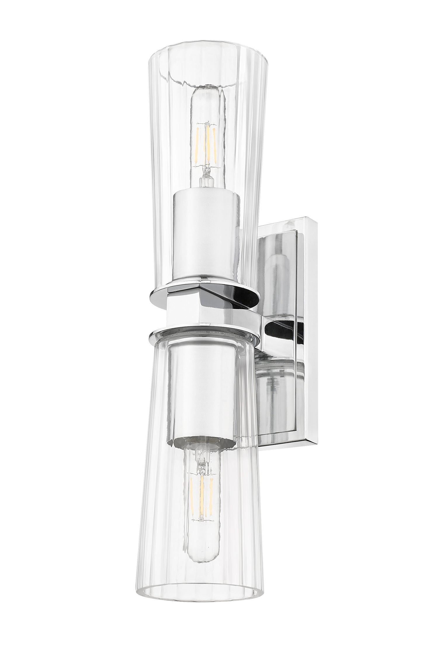 826-2S-CH - Titus 2 Light Wall 18" Sconce - Chrome