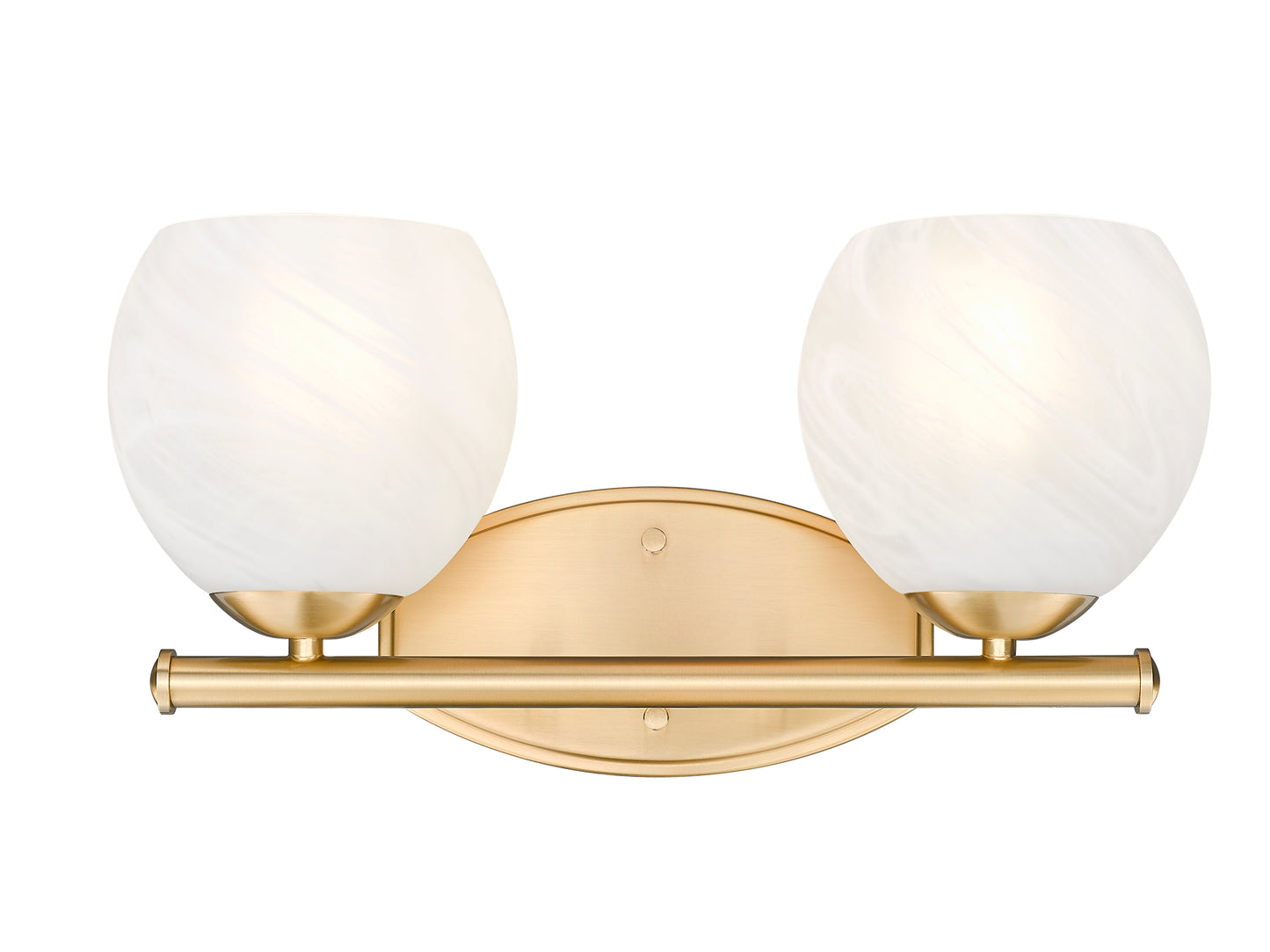 1963-2V-MGLD - Colette 2 Light 16" Vanity - Modern Gold