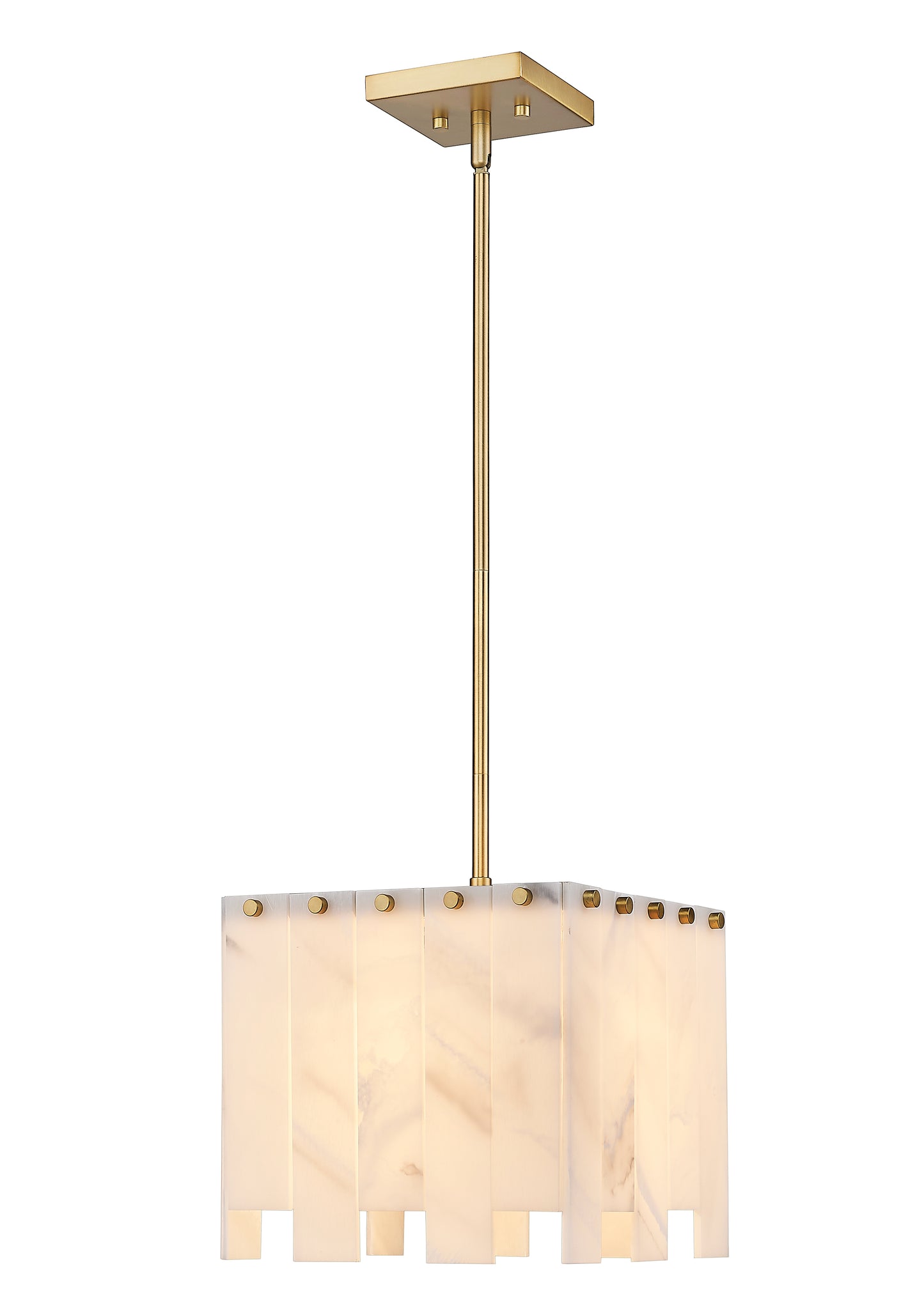 345P12-RB - Viviana 1 Light 12" Pendant - Rubbed Brass
