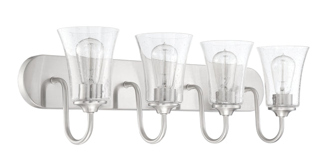 50404-BNK - Gwyneth 4 Light 30" Wide Vanity Light - Brushed Nickel
