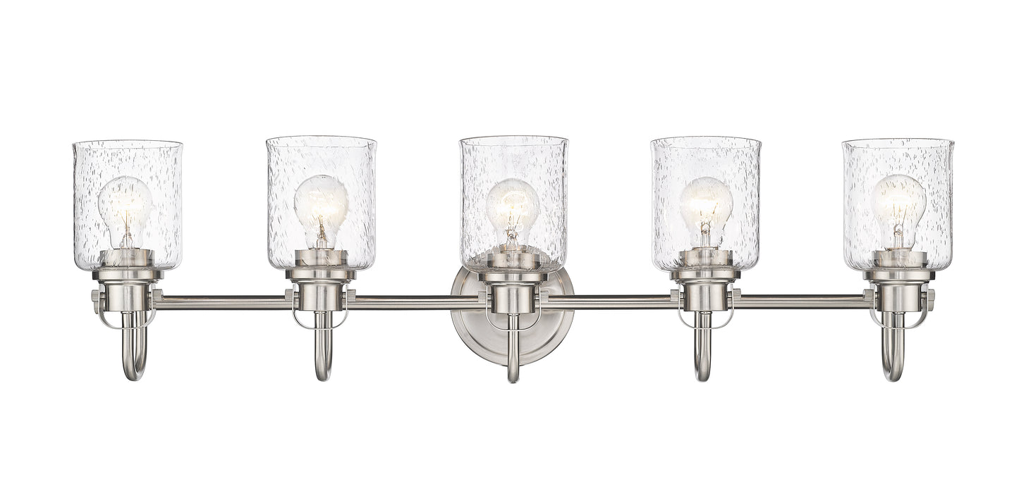 340-5V-BN - Kinsley 5 Light 35" Vanity - Brushed Nickel