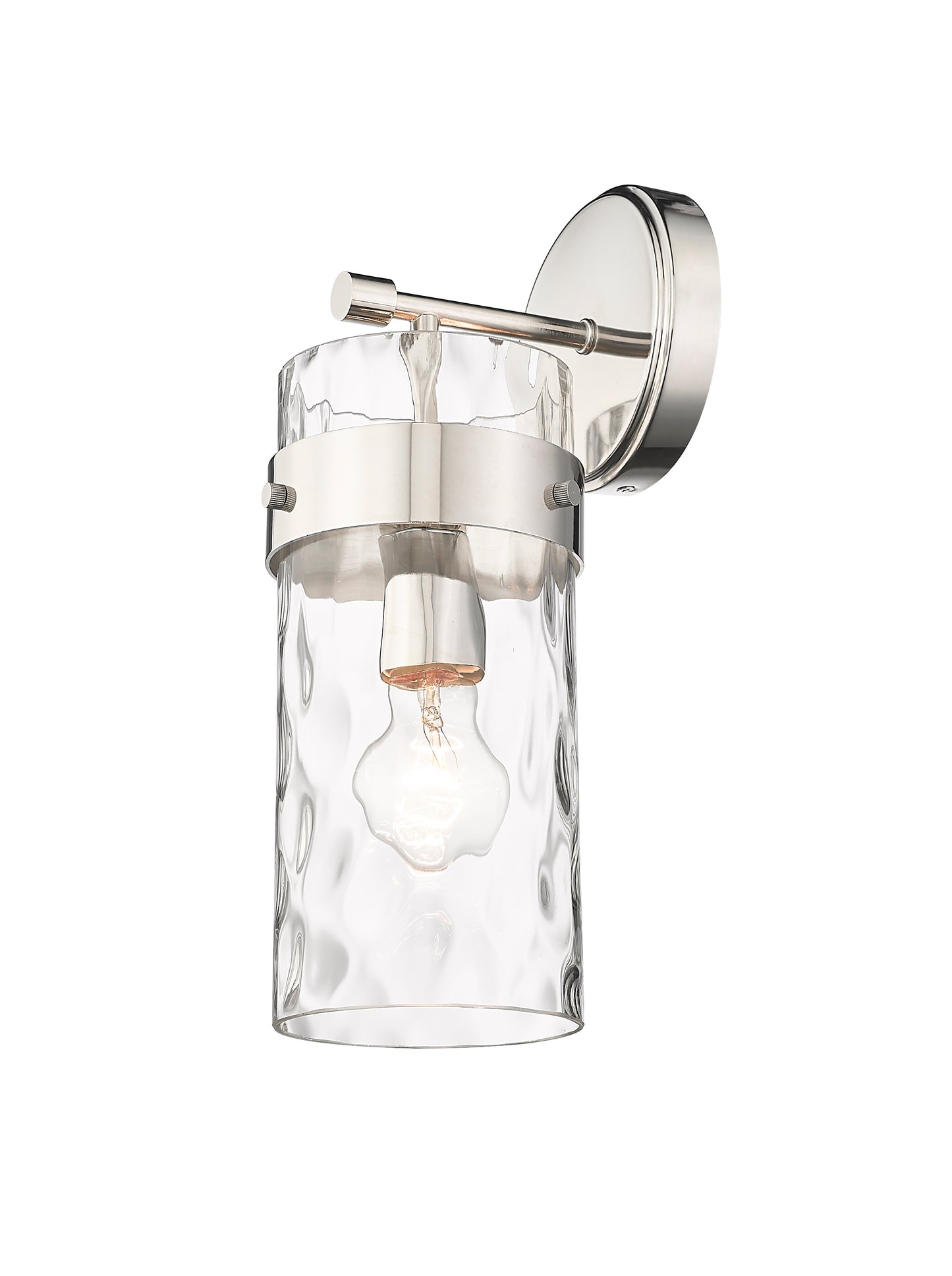 3035-1SS-PN - Fontaine 1 Light Wall 14" Sconce - Polished Nickel