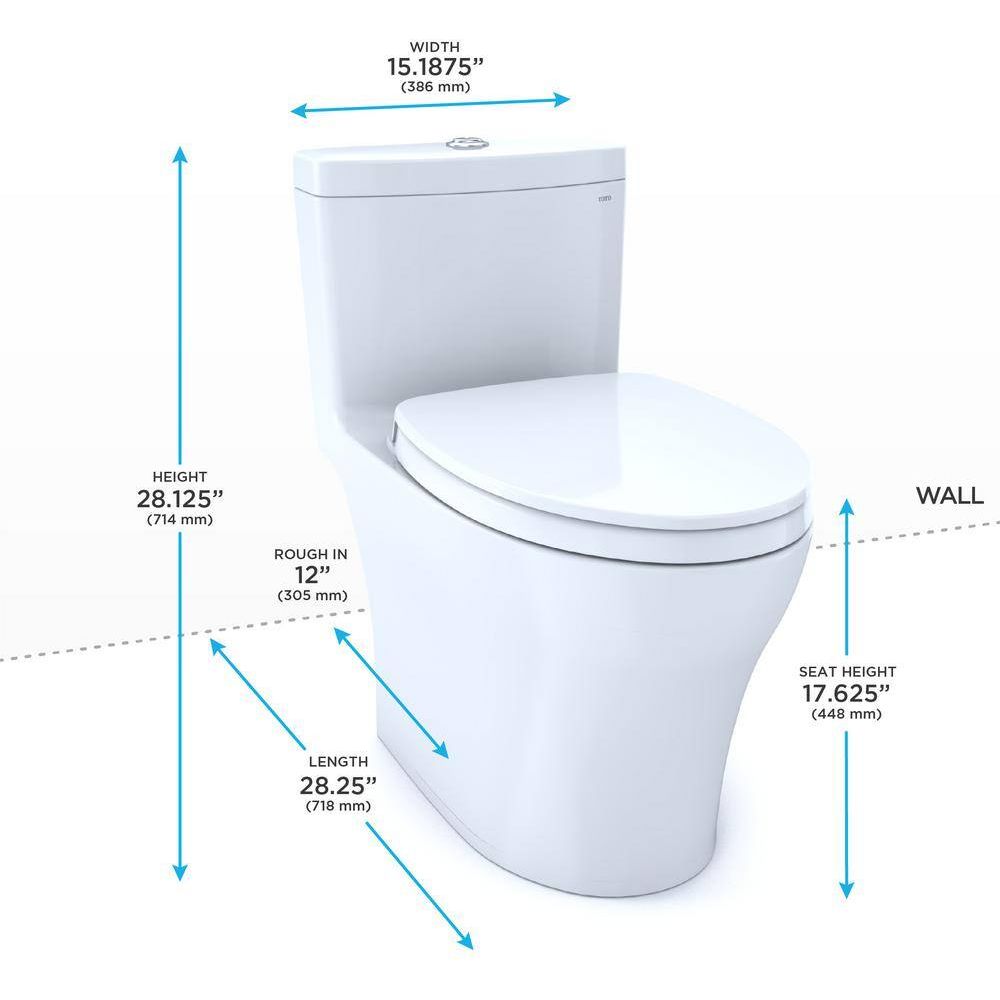 MS646234CEMFGN#01 - Aquia IV Dual Flush Universal Height One-Piece Toilet - Cotton White