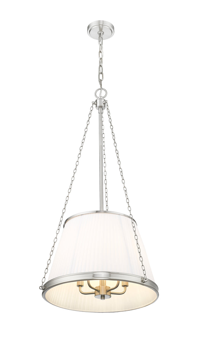 1954P18-BN - Madeline 5 Light 18" Pendant - Brushed Nickel