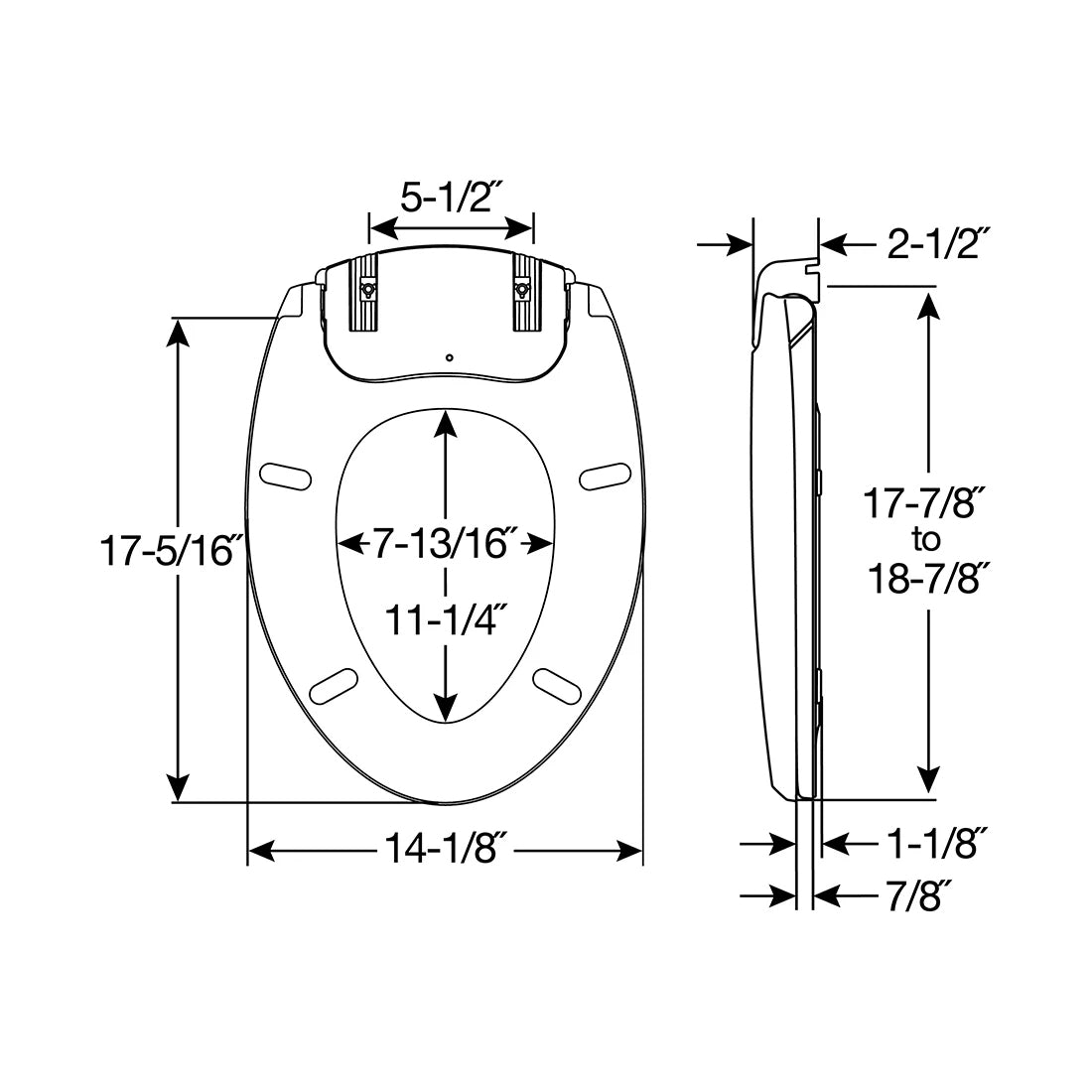 H1900NL 000 - Radiance Heated Soft Close Toilet Seat - White