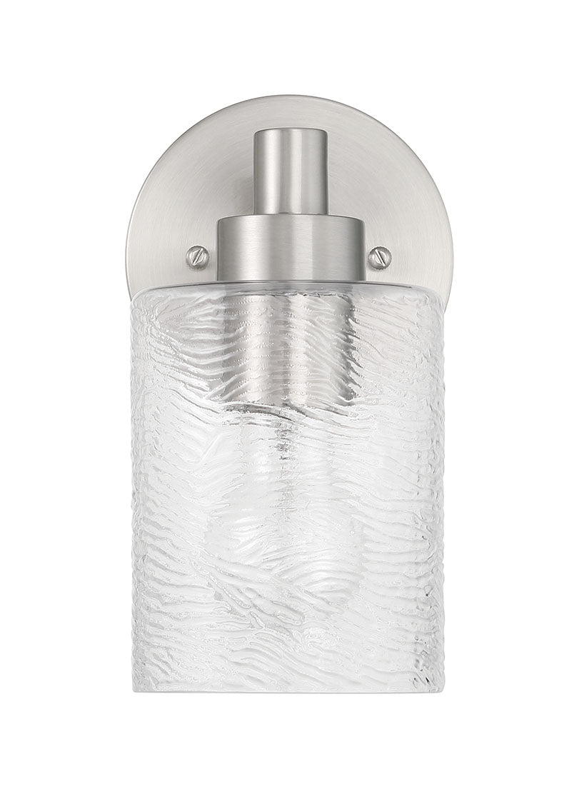 60201-BNK - Lyndsey 1 Light 9" High Wall Sconce - Brushed Nickel