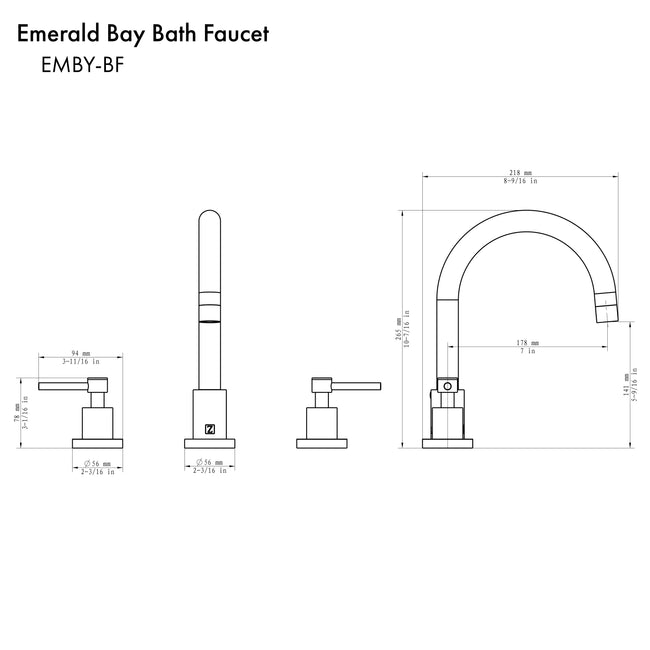 EMBY-BF-CH - Emerald Bay Bath Faucet in Chrome