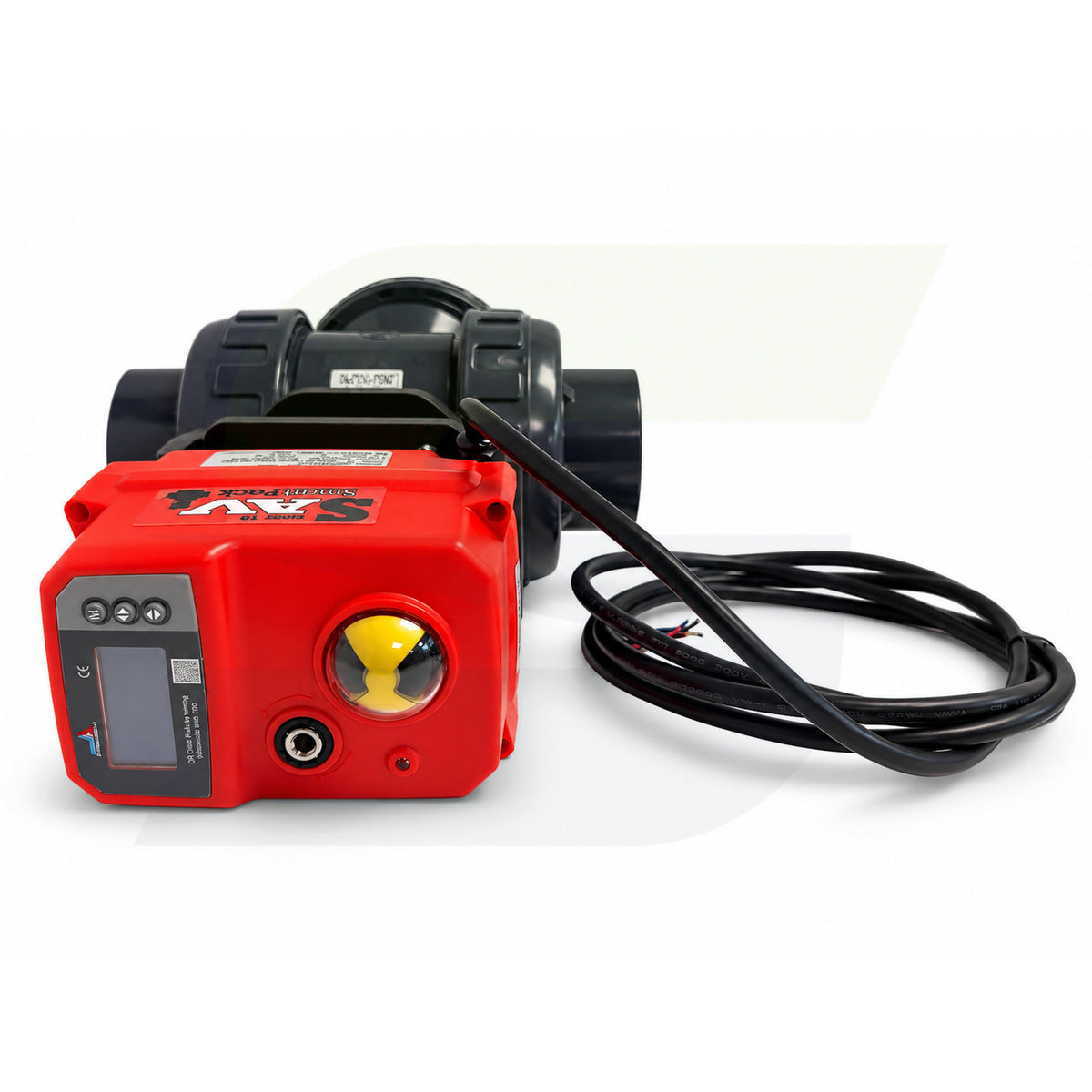 251060015 - 1-1/2" Type 23 PVC 3-Way Ball Valve - Smart Fail-Safe Actuated, EPDM
