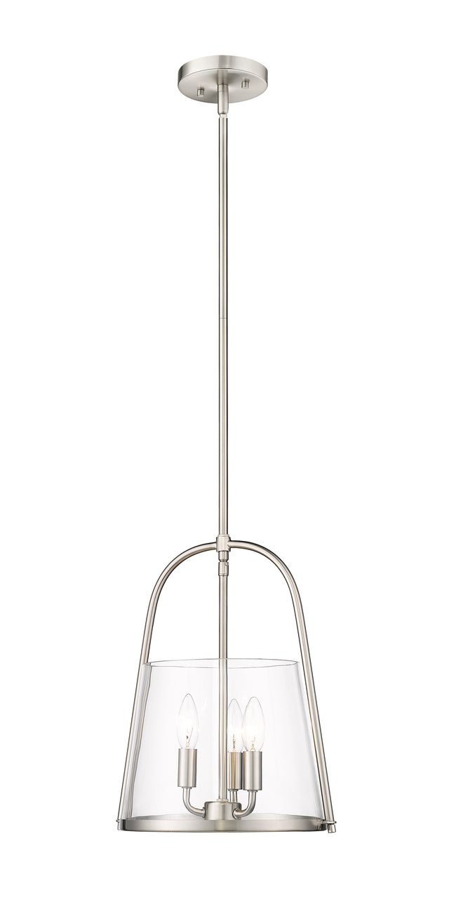 3041P12-BN - Archis 3 Light 12" Pendant - Brushed Nickel