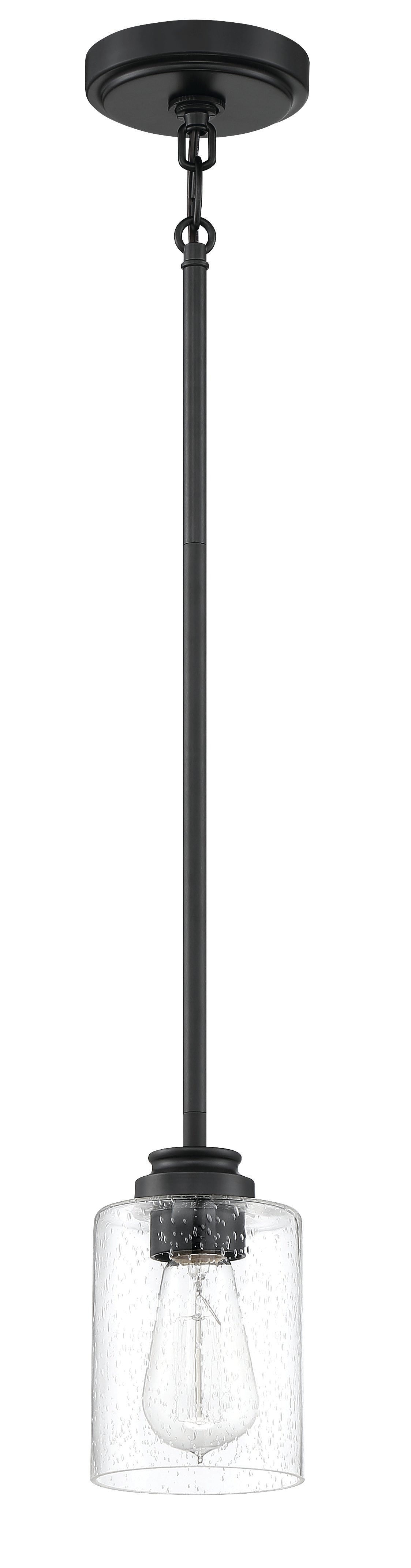 50591-FB - Bolden 1 Light 5" Wide Mini Pendant - Flat Black