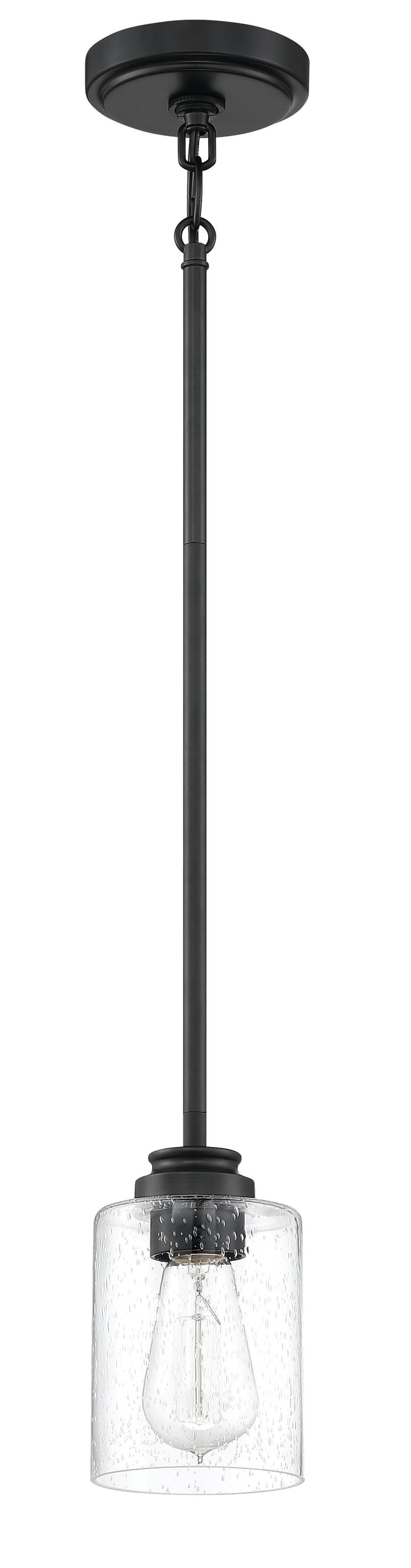 50591-FB - Bolden 1 Light 5" Wide Mini Pendant - Flat Black