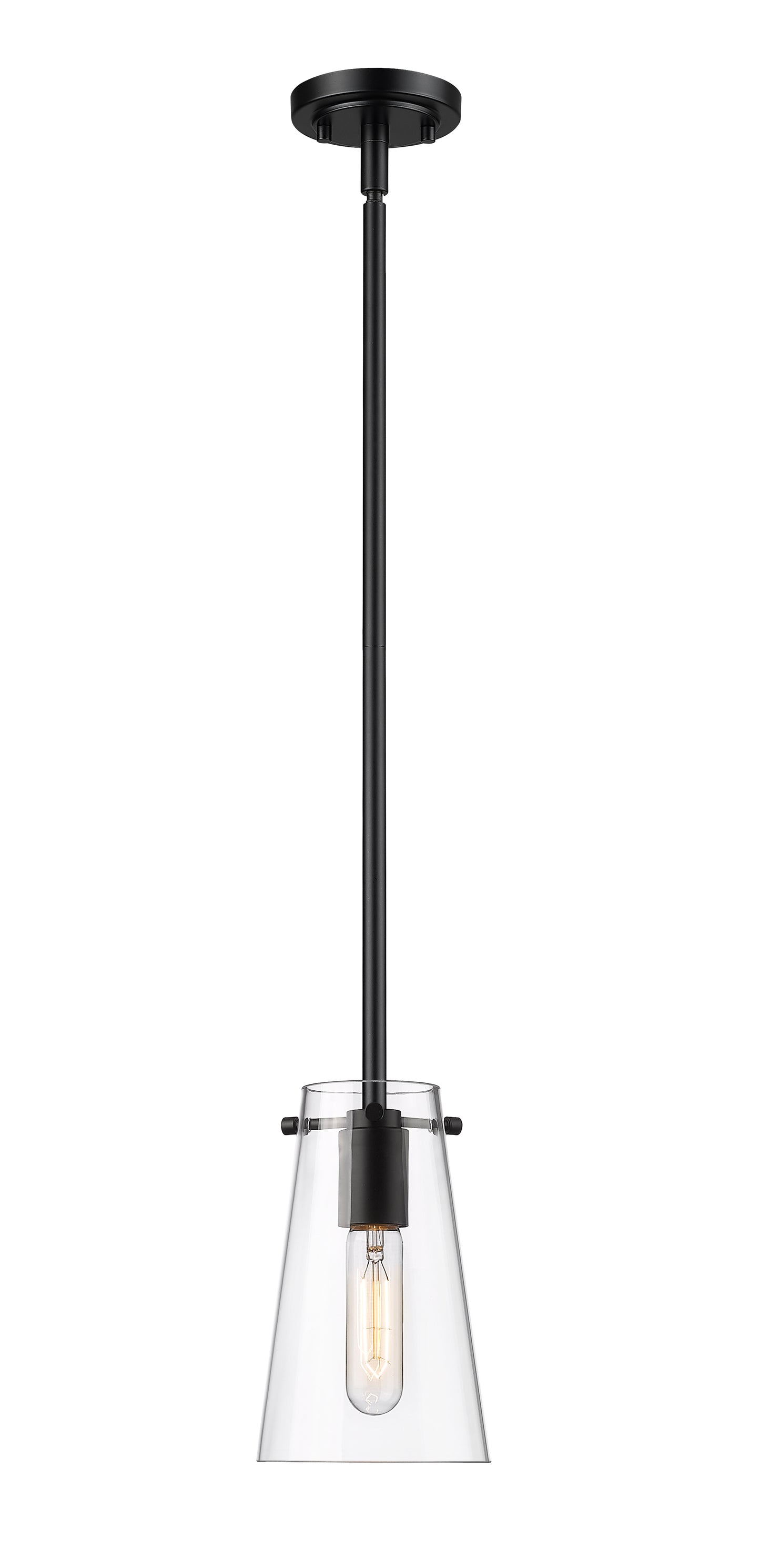 7508MP-ROD-MB - Kira 1 Light 5" Pendant - Matte Black