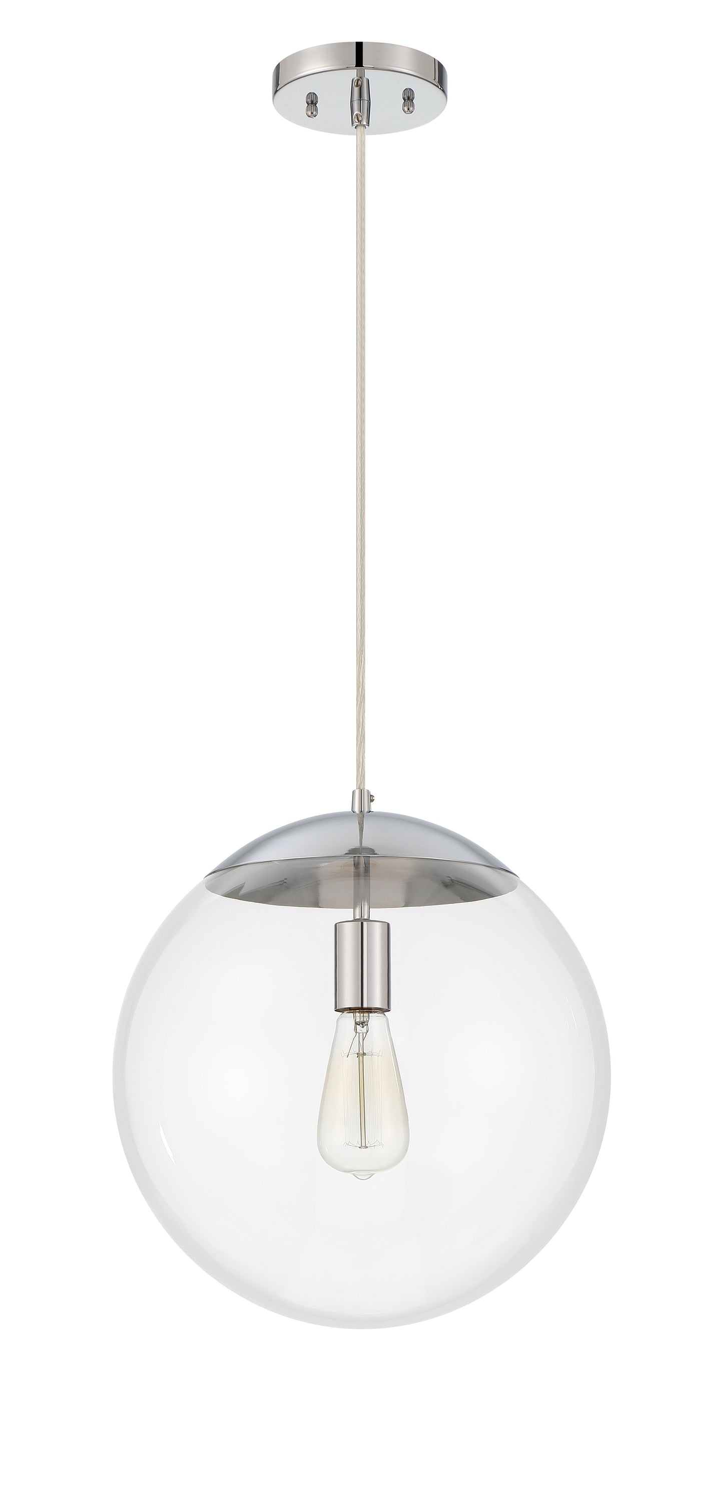 56893-CH - Gaze 1 Light 14" Wide Pendant - Chrome