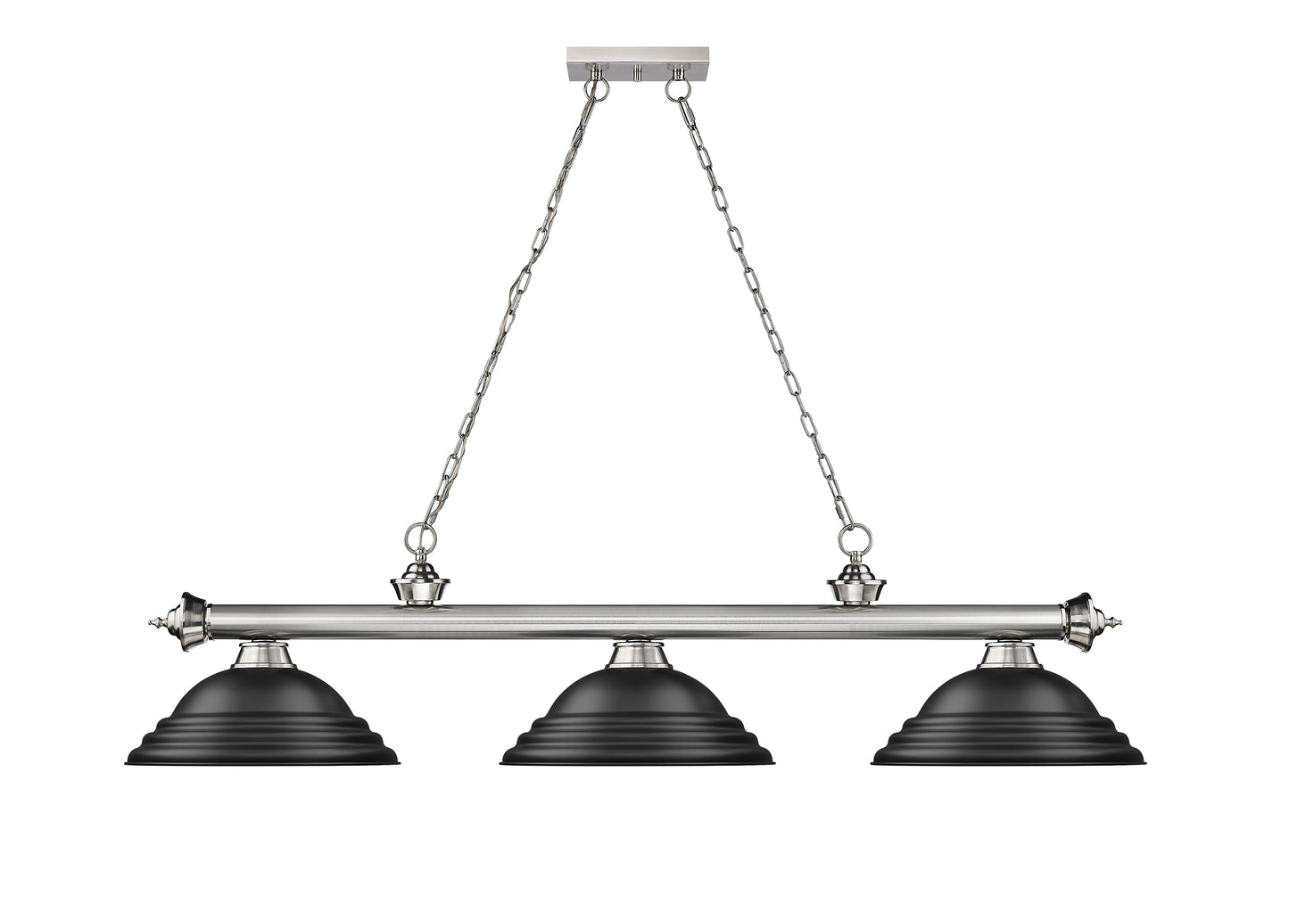 2306-3BN-SMB - Cordon 3 Light 58" Billiard - Brushed Nickel