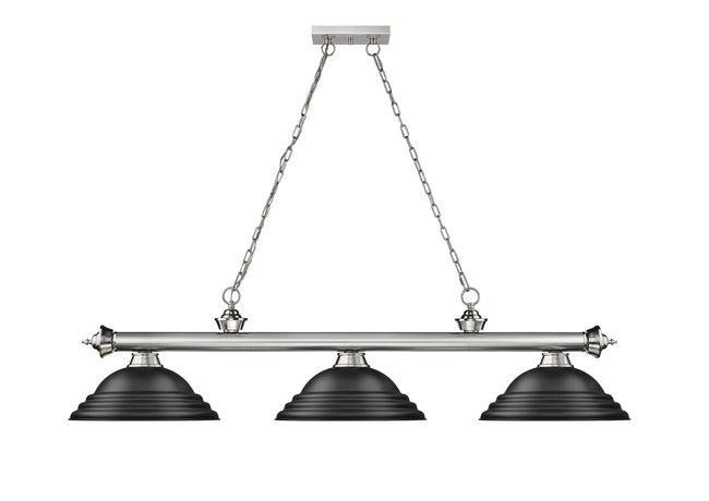 2306-3BN-SMB - Cordon 3 Light 58" Billiard - Brushed Nickel
