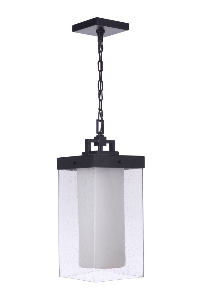 ZA5621-MN - Hayner 1 Light 8.88" Wide Outdoor Pendant - Midnight