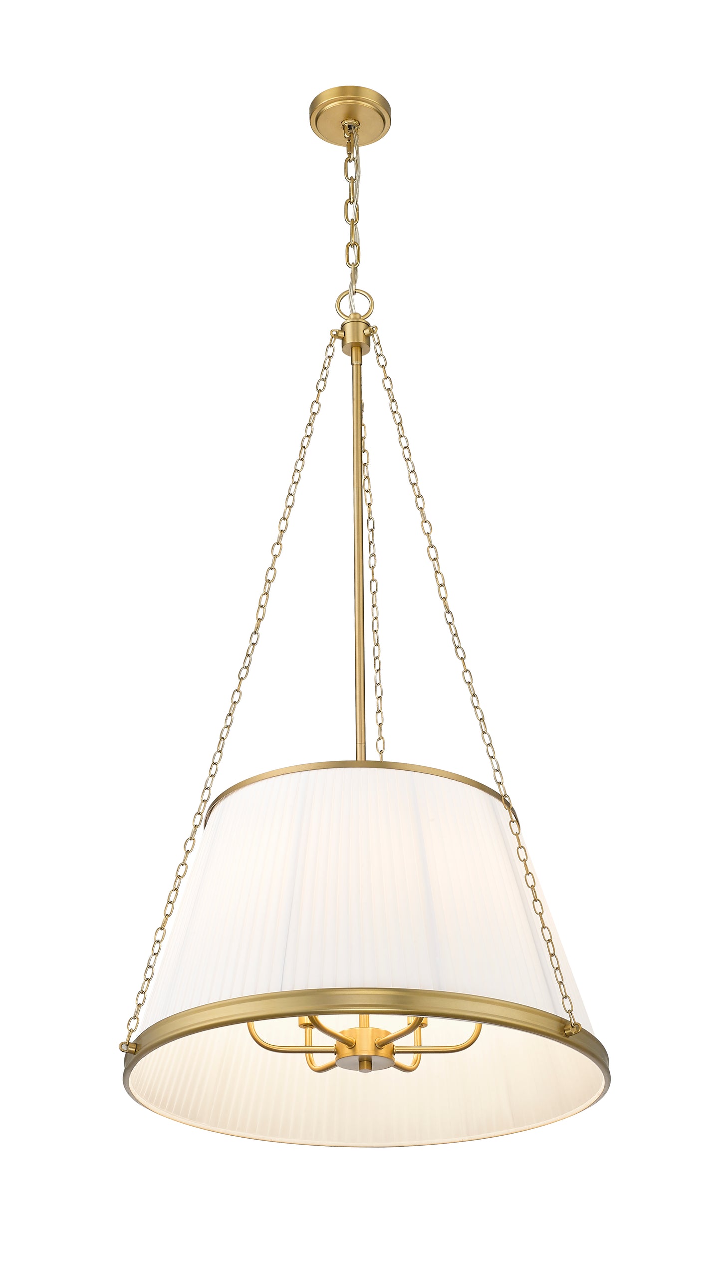 1954P24-MGLD - Madeline 6 Light 24" Pendant - Modern Gold