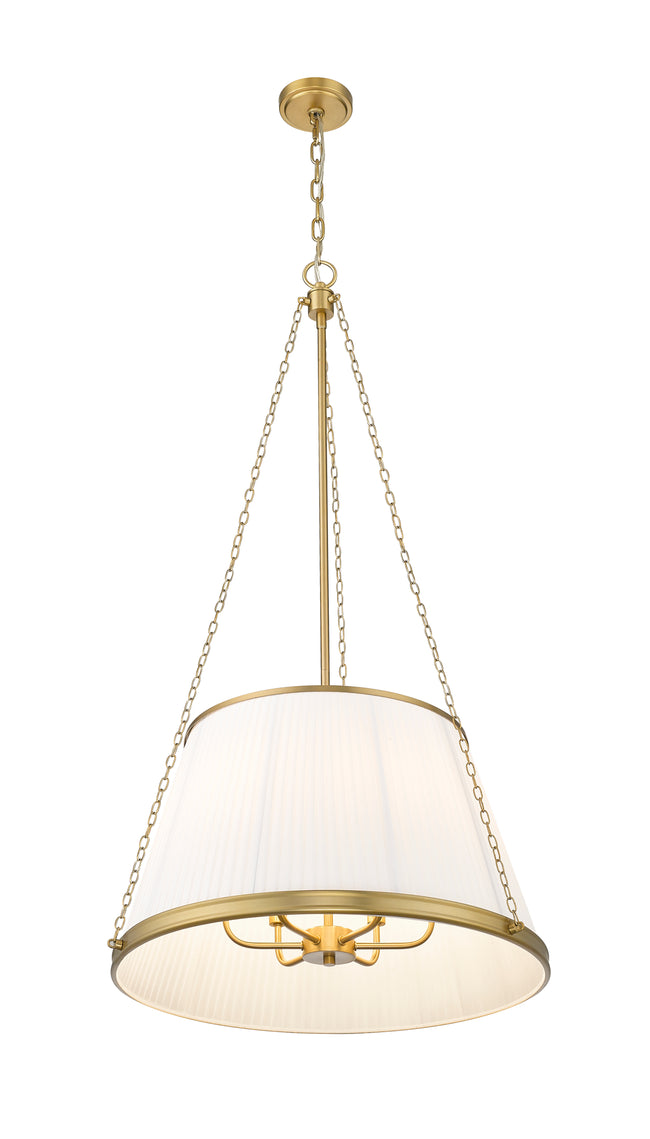 1954P24-MGLD - Madeline 6 Light 24" Pendant - Modern Gold