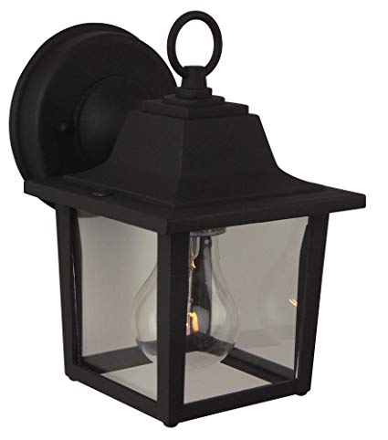 Z190-TB - Coach Lights Cast 1 Light 8" High Outdoor Wall Lantern - Textured Black