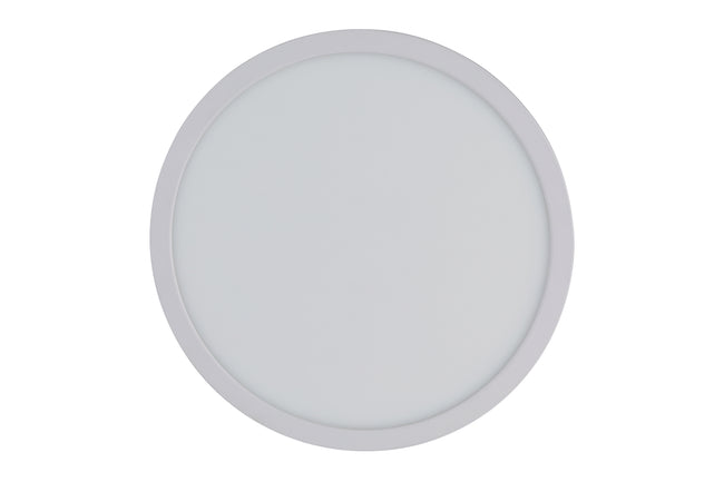 X9412-W-LED-5CCT - Slim Line II 1 Light 12" Wide Flush Mount - White