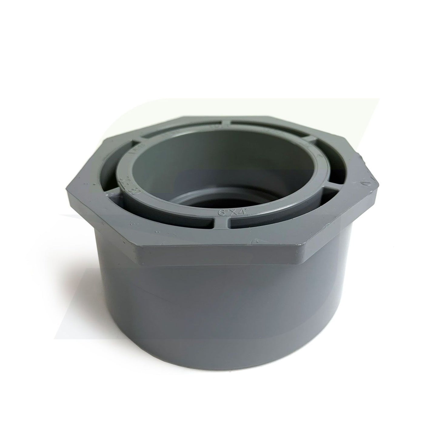 837-532C - 6" Spigot x 4" Socket Schedule 80 CPVC Flush Style Reducer Bushing