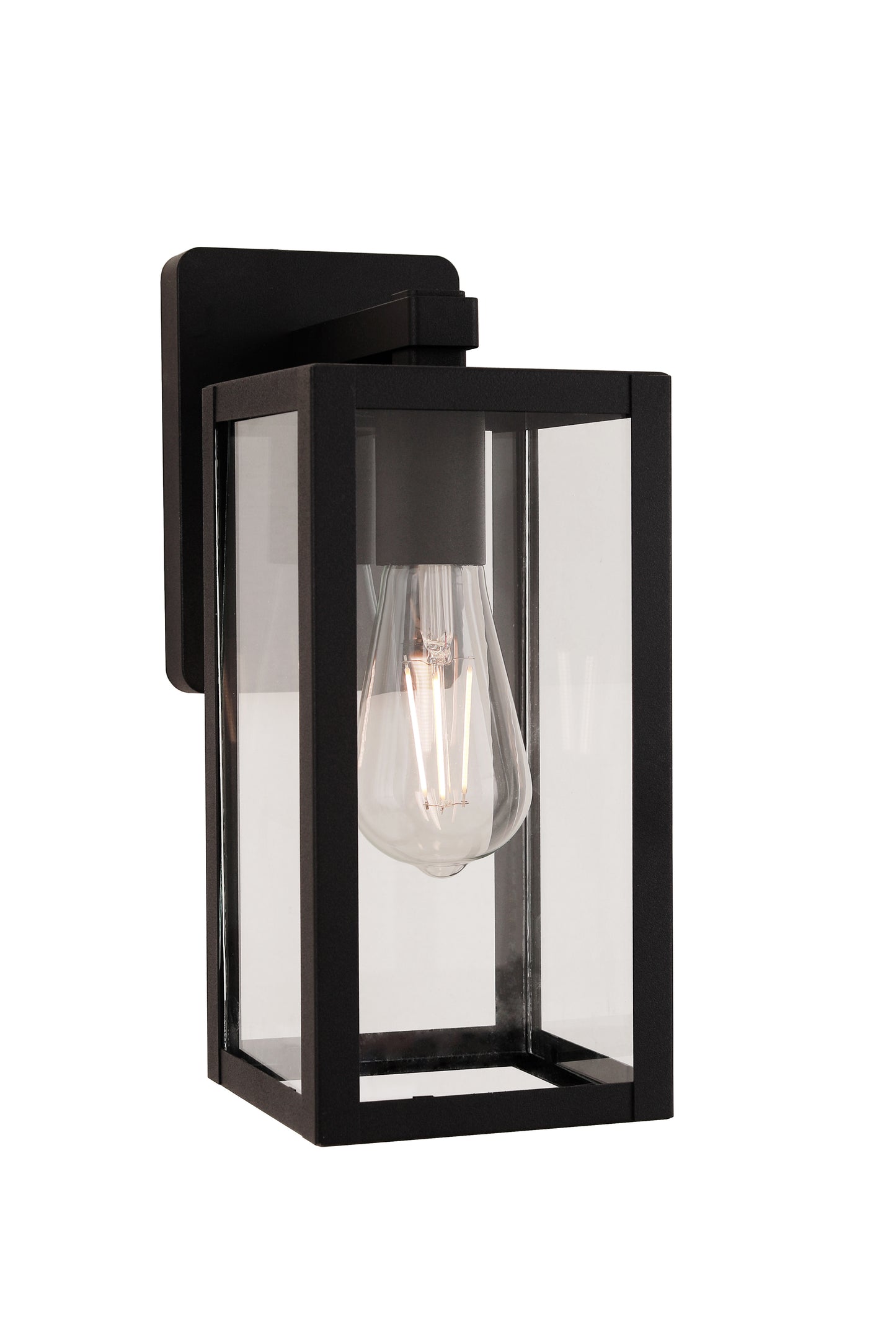 ZA7104-TB - Harris 1 Light 12.13" High Outdoor Wall Lantern - Textured Black