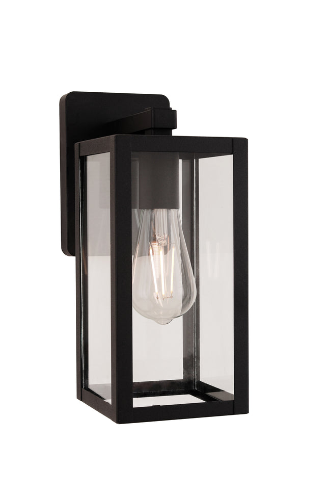 ZA7104-TB - Harris 1 Light 12.13" High Outdoor Wall Lantern - Textured Black