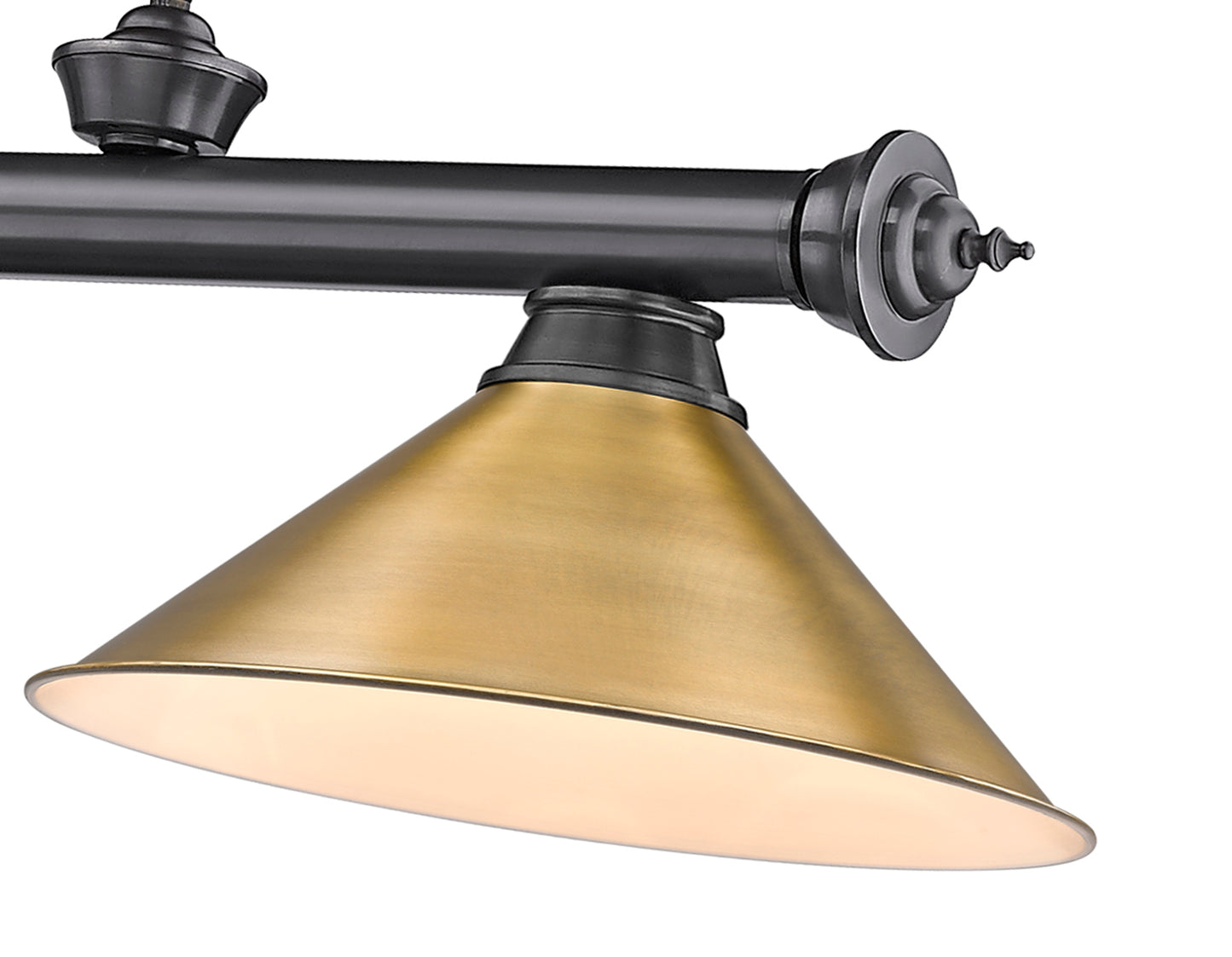 2306-3BP-RB15 - Cordon 3 Light 57" Billiard - Bronze Plate