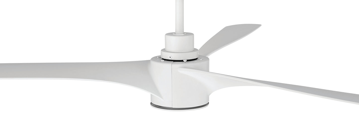 PHB52W3 - Phoebe 52" 3-Blade Indoor/Outdoor Damp Ceiling Fan 52" 3 Blade Indoor Outdoor Ceiling Fan with Light Kit - White