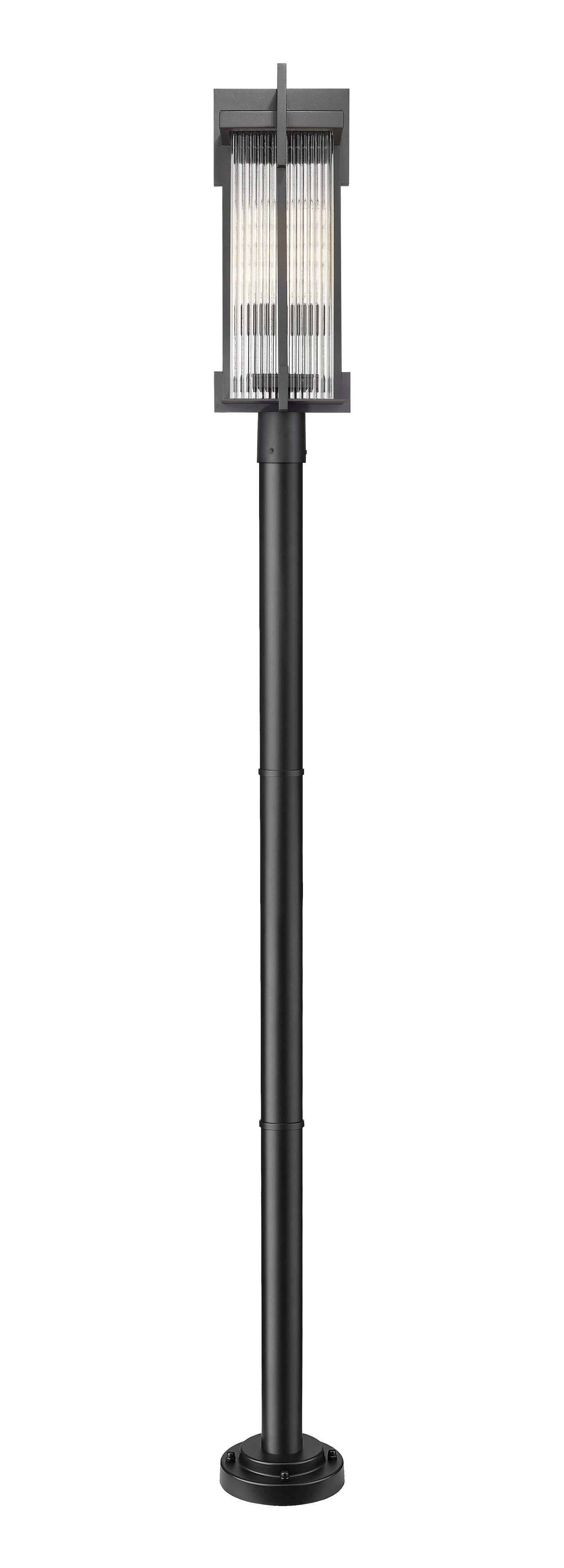 5031PHBR-5012P-BK - Fortis 2 Light 99" Post Light - Sand Black