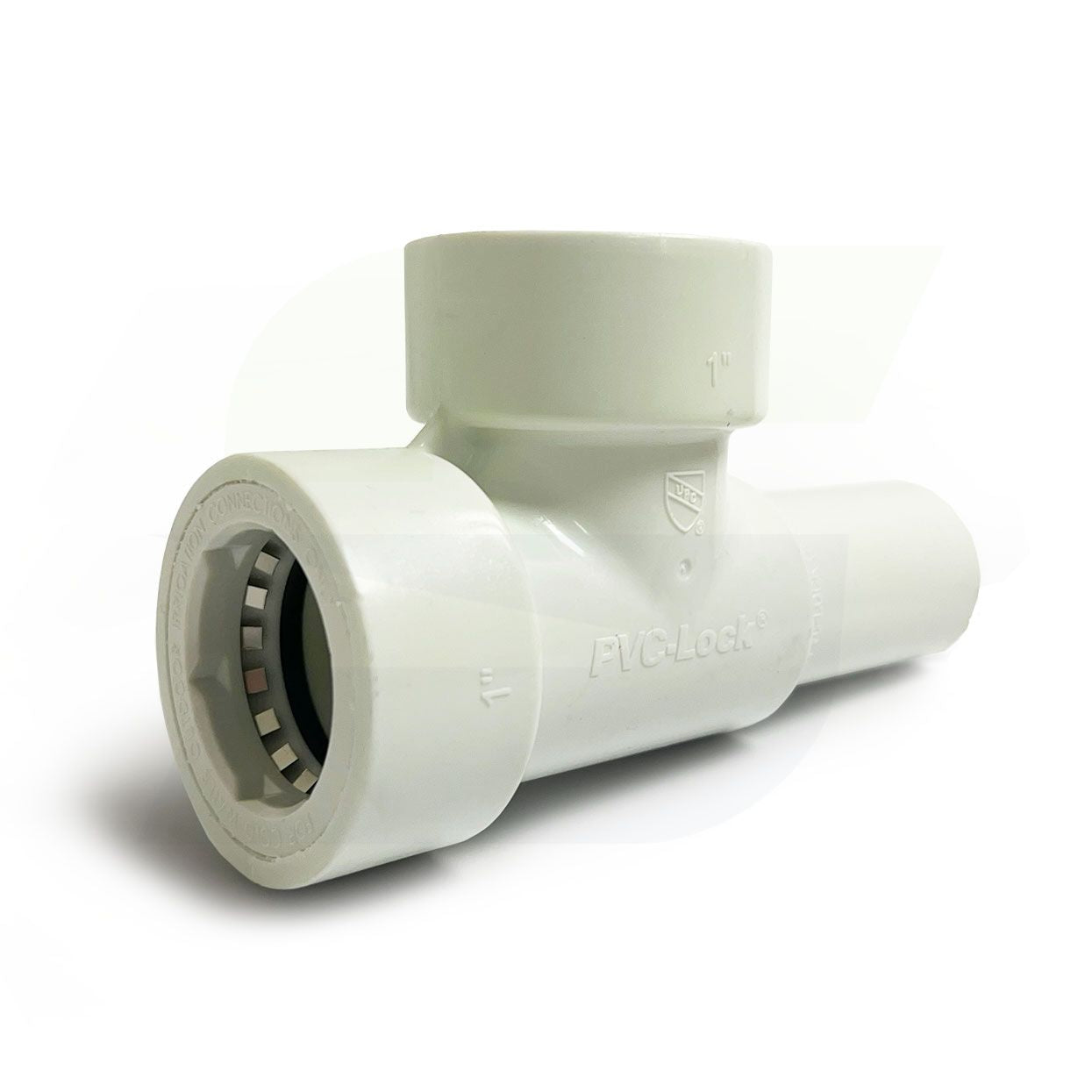 08686 - 1" PVC-Lock by 1" PVC-Lock by 1" Spigot Manifold Tee