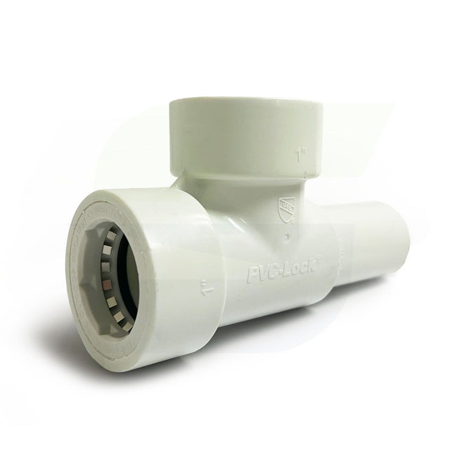 08686 - 1" PVC-Lock by 1" PVC-Lock by 1" Spigot Manifold Tee