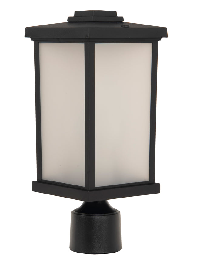 ZA2415-TB - Resilience Lanterns 1 Light 15" High Post Mount - Textured Black