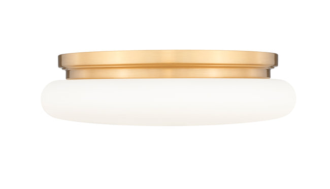 1025F16-MGLD-LED - Soleil 1 Light Flush 16" Mount - Modern Gold