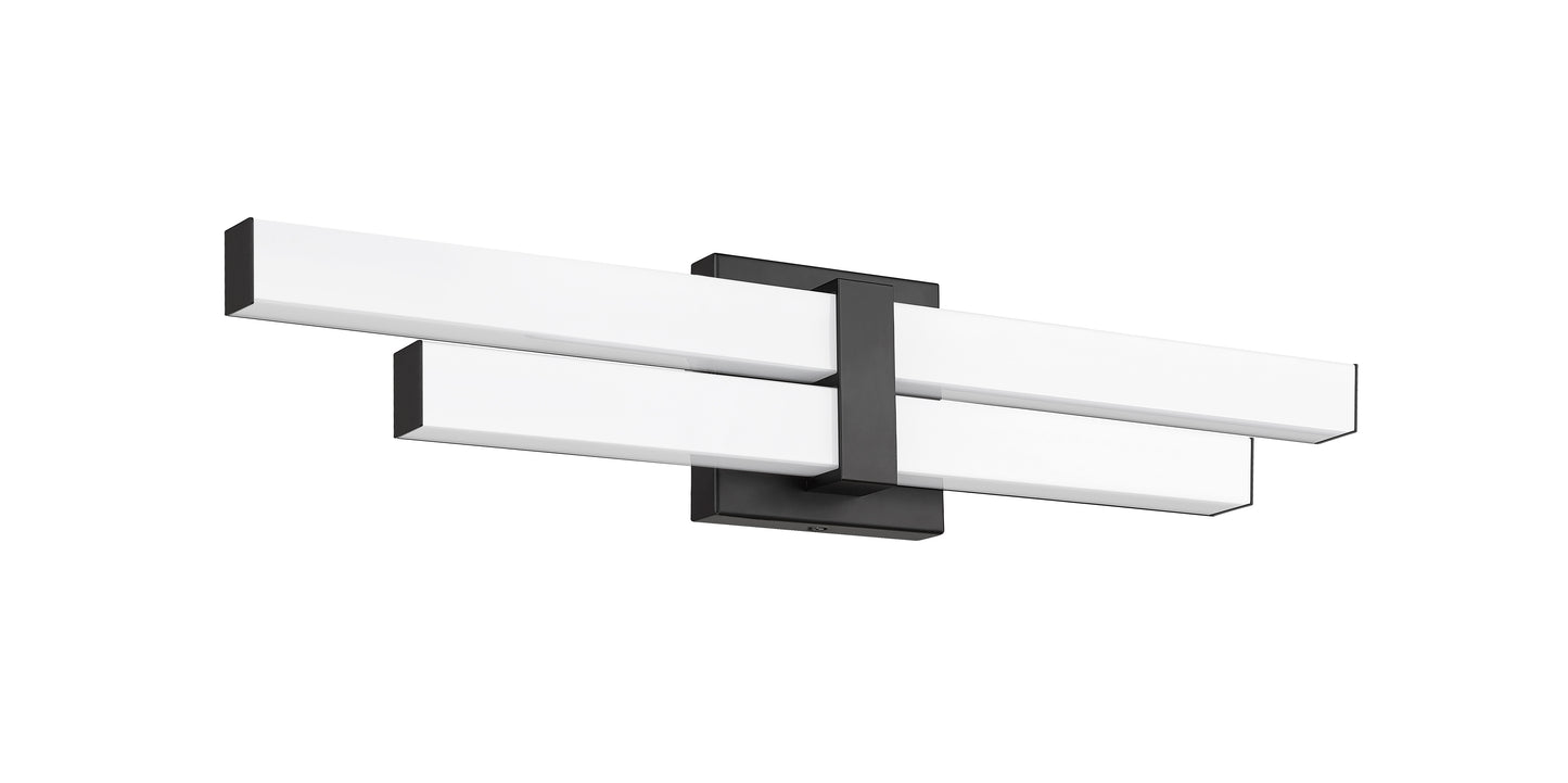 1008-25W-MB-LED - Zane 2 Light 25" Vanity - Matte Black