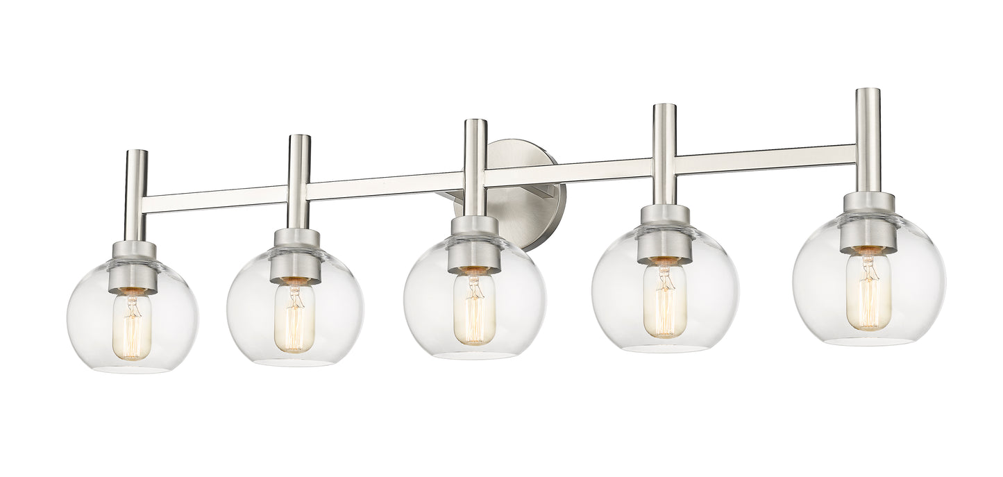 7502-5V-BN - Sutton 5 Light 40" Vanity - Brushed Nickel