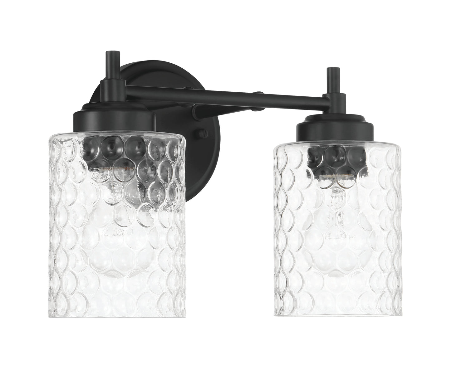 60502-FB - Claire 2 Light 12.75" Wide Vanity Light - Flat Black