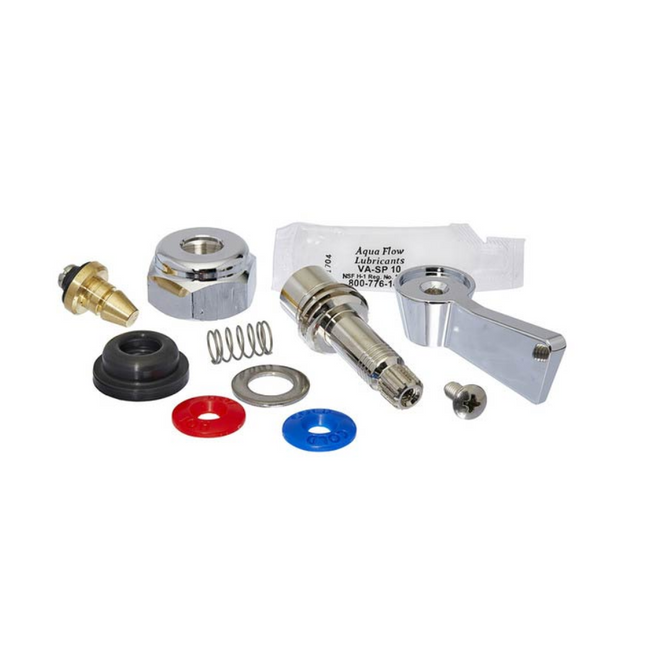 2000-0005 - Stem 1/2" Left Hand Check Kit with Lever Handle Replacement Stem for both Brass And SS Control Valves