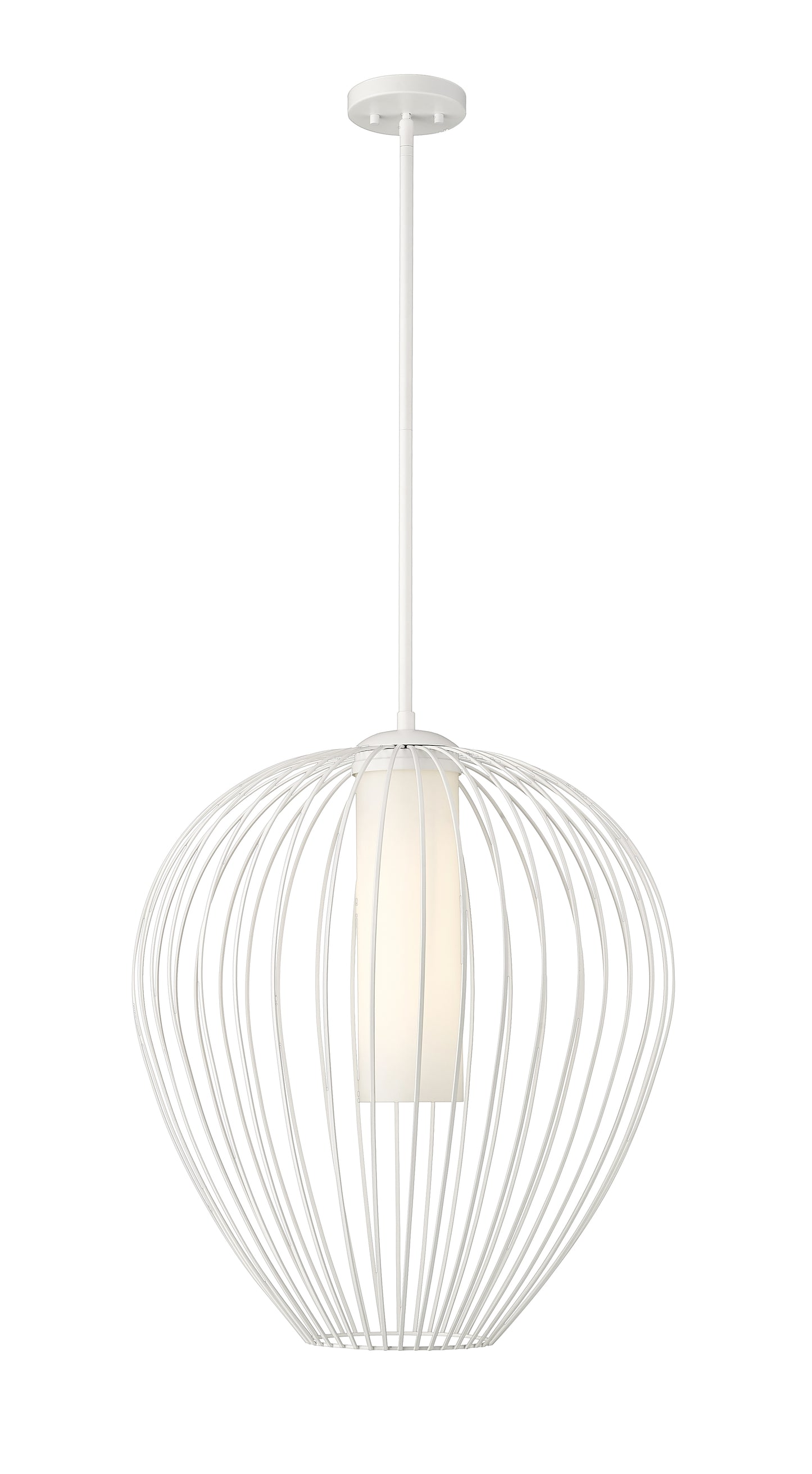 7507-22TW - Savanti 1 Light 22" Pendant - Tundra White
