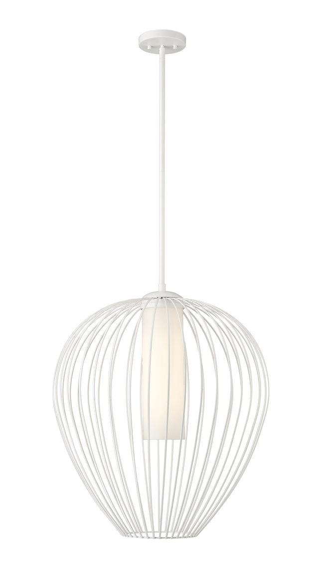 7507-22TW - Savanti 1 Light 22" Pendant - Tundra White