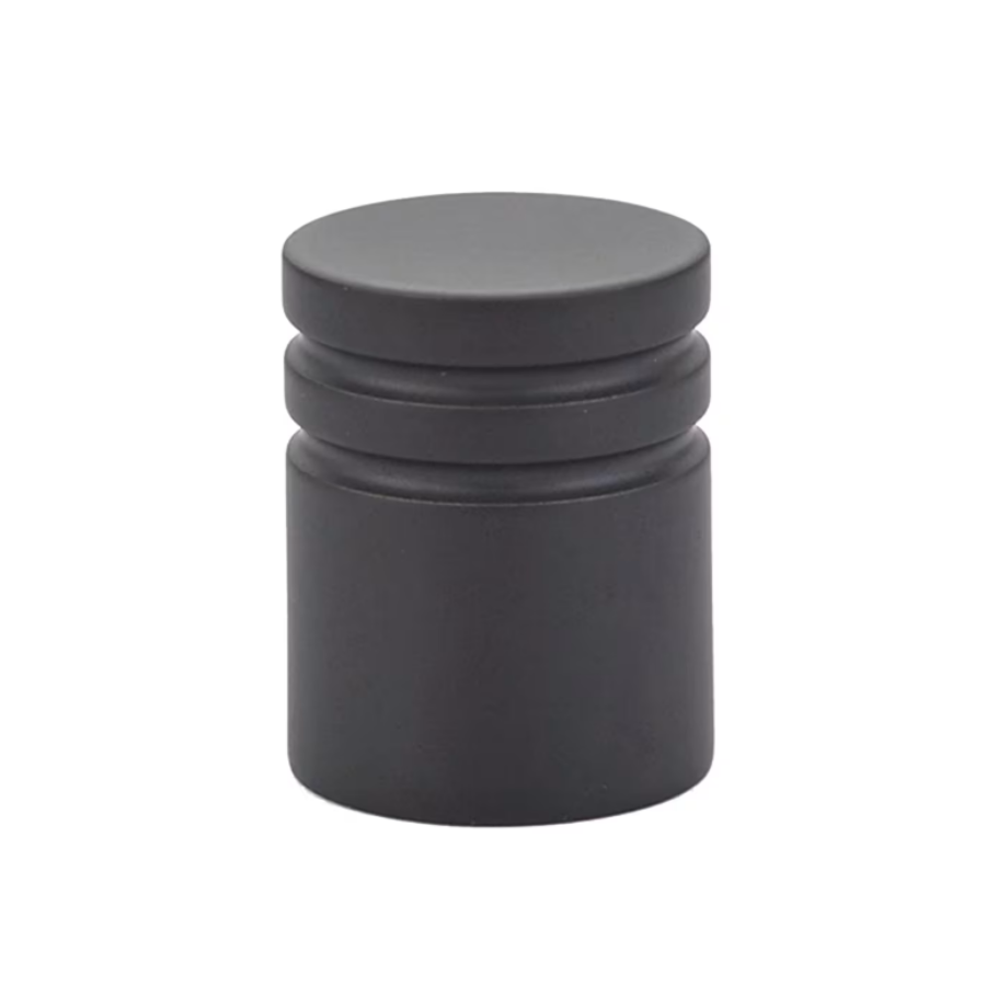 86268US19 - Metric 1" Cylindrical Cabinet Knob - Contemporary Collection - Flat Black