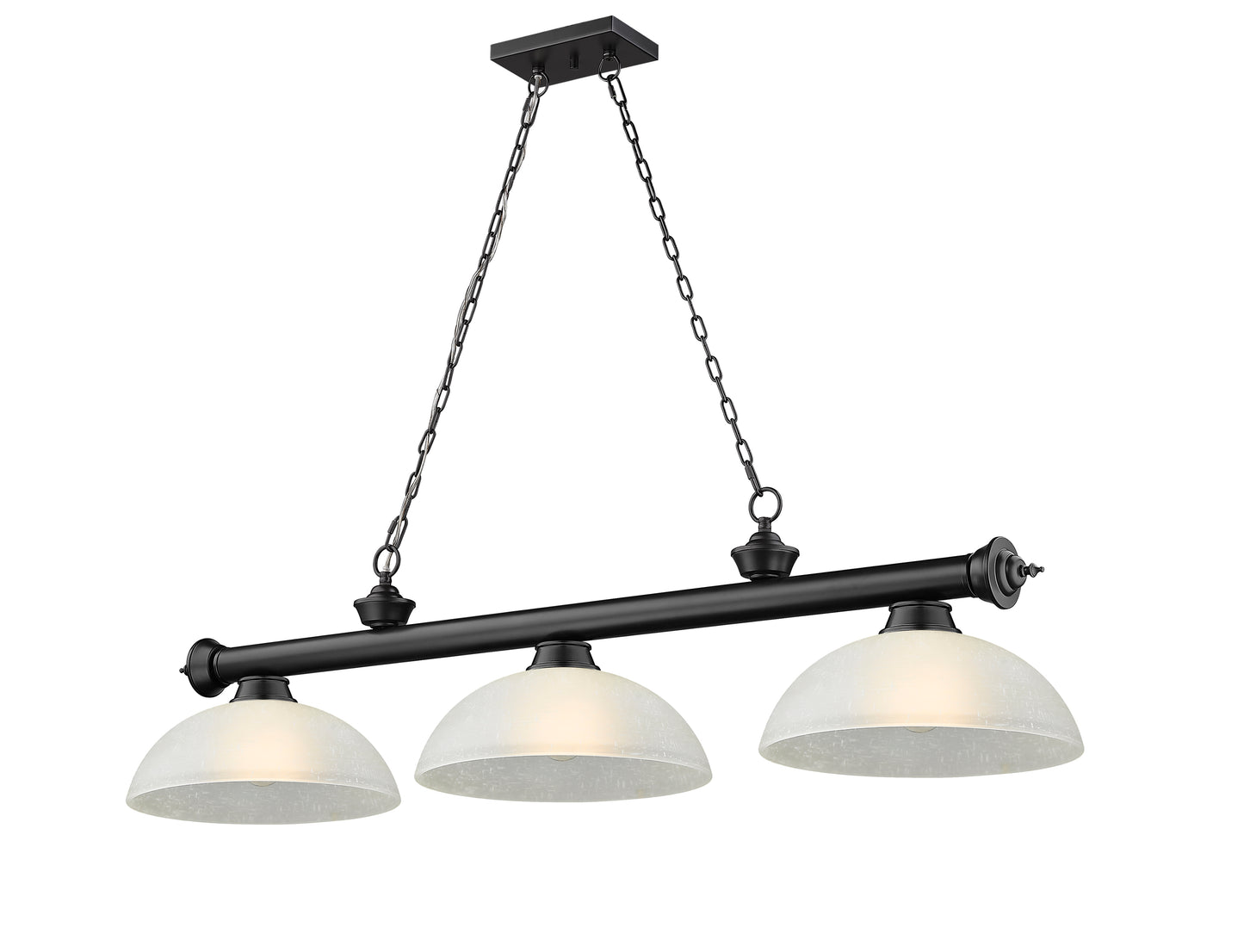 2306-3MB-DWL14 - Cordon 3 Light 57" Billiard - Matte Black