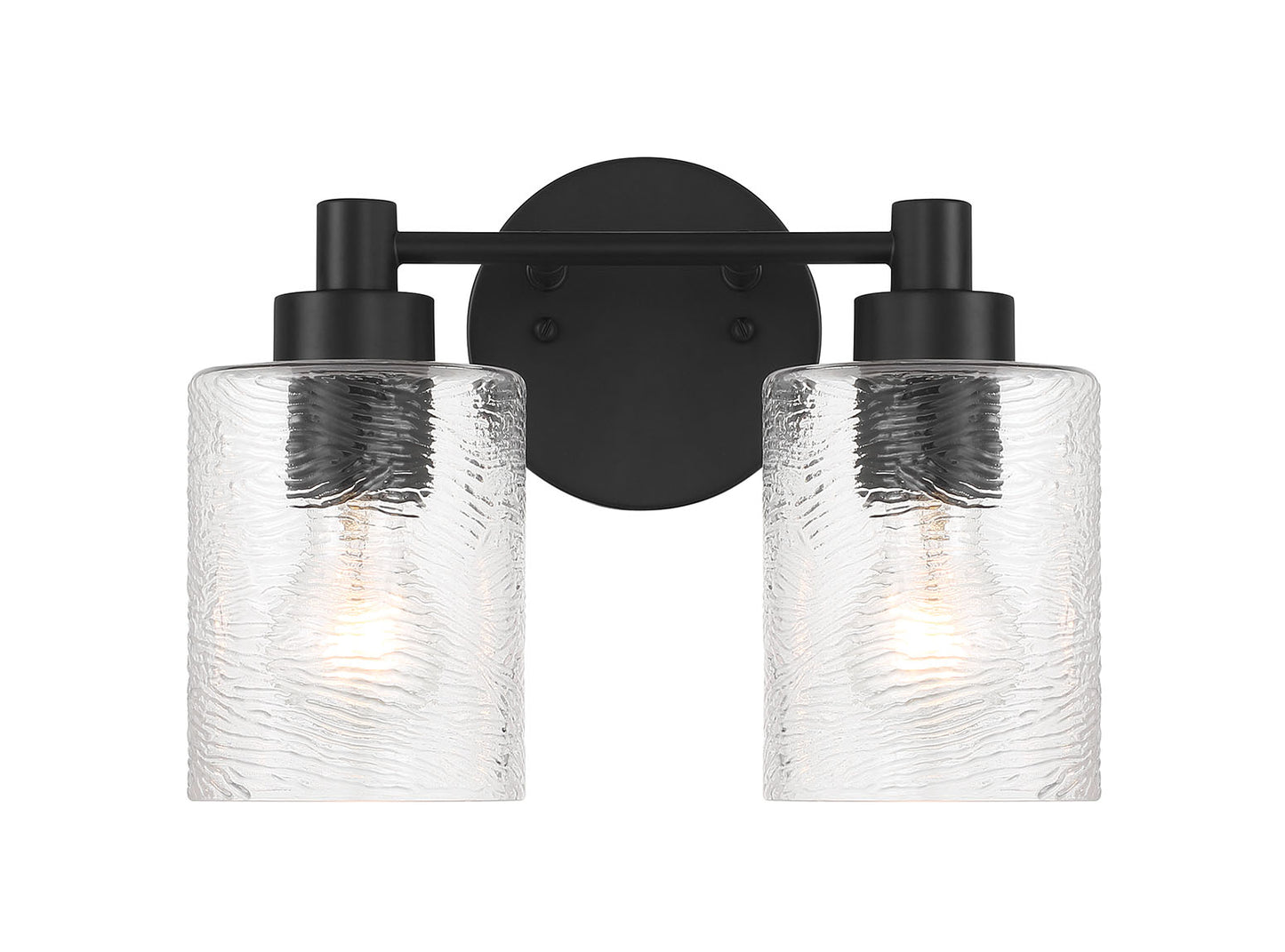 60202-FB - Lyndsey 2 Light 12.38" Wide Vanity Light - Flat Black