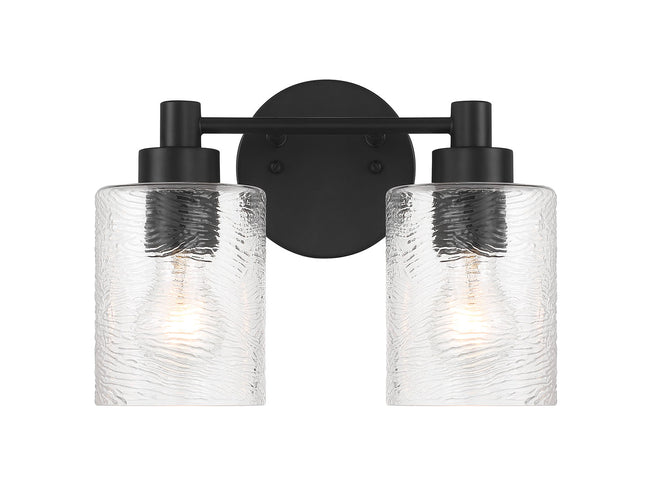 60202-FB - Lyndsey 2 Light 12.38" Wide Vanity Light - Flat Black