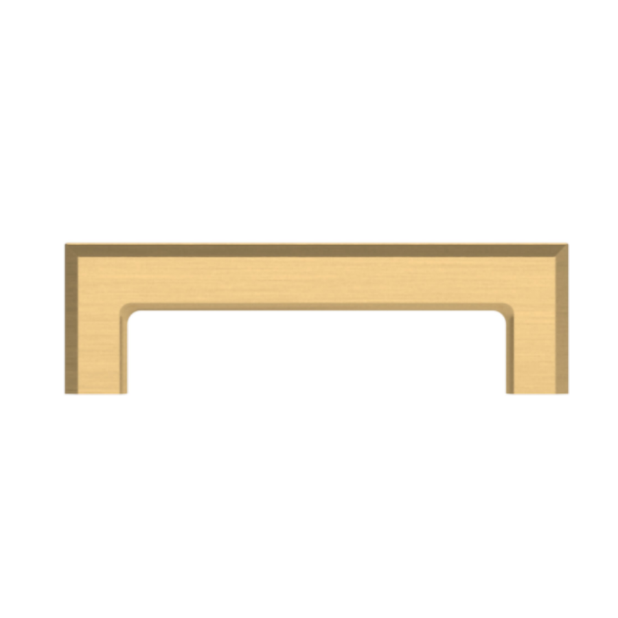 4412044 - 4" Centers - Bevel Pull - Satin Brass